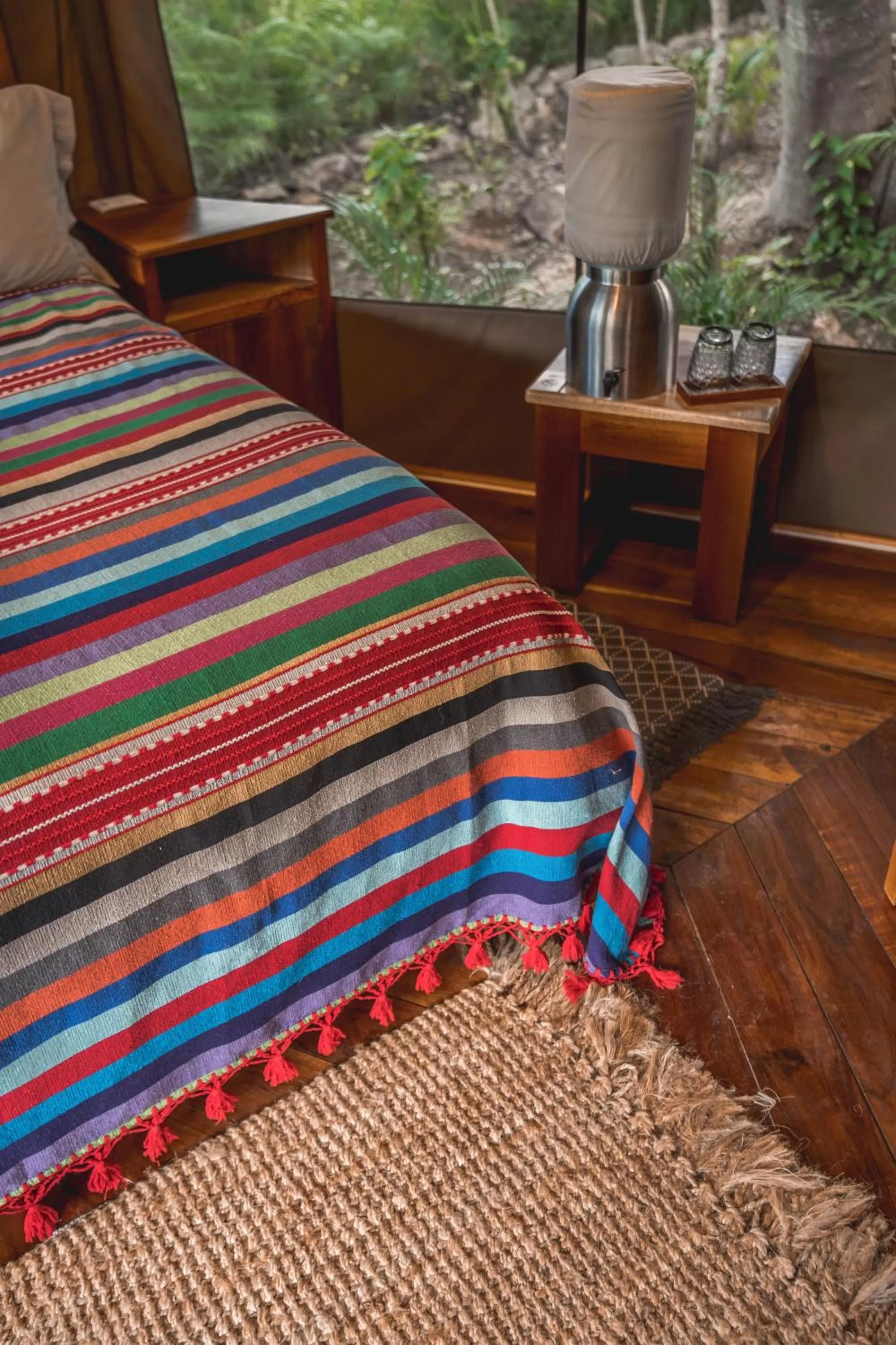 Bed in Destino Mío Mayan Jungle Retreat