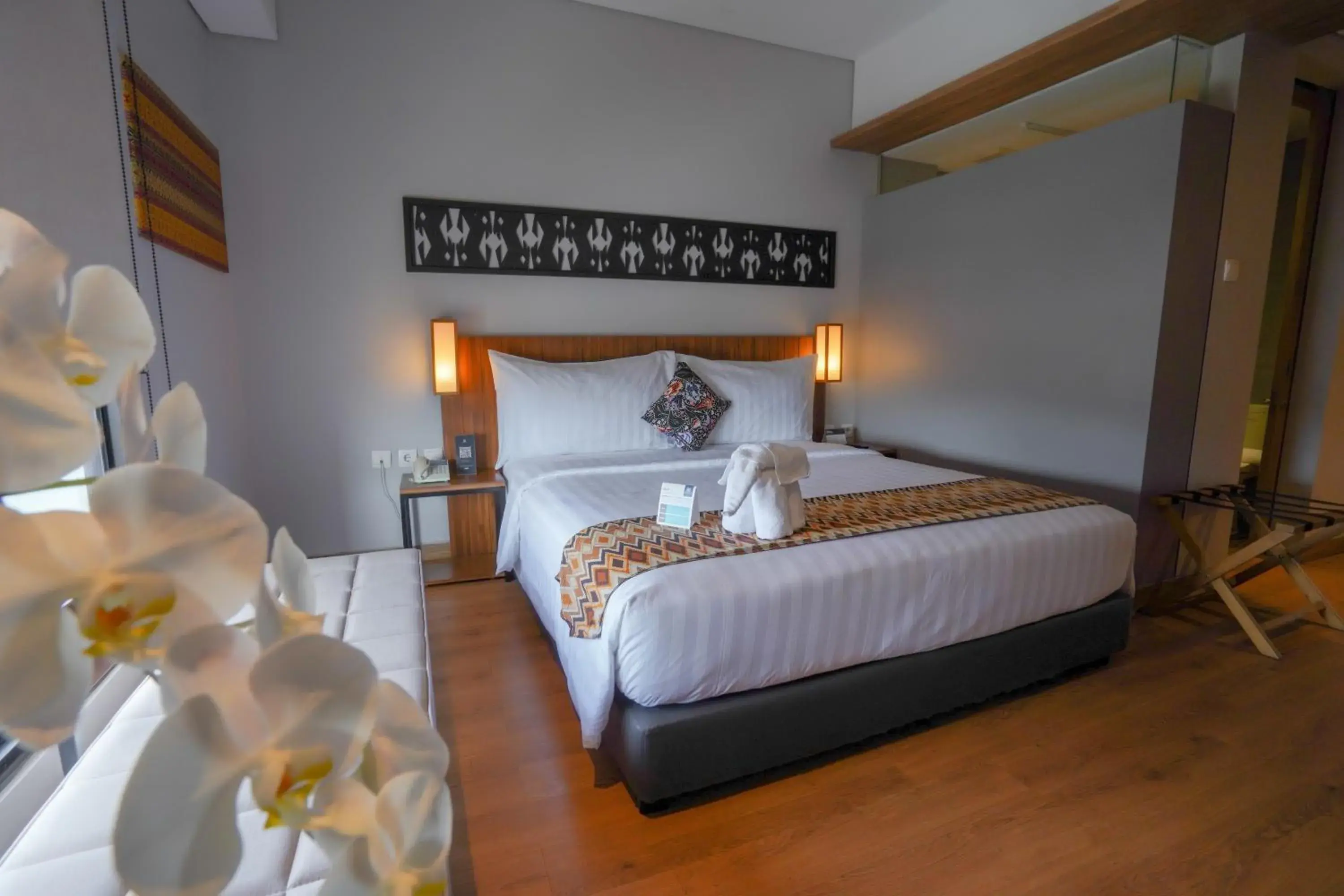 Bed in BATIQA Hotel Lampung Bed in BATIQA Hotel Lampung