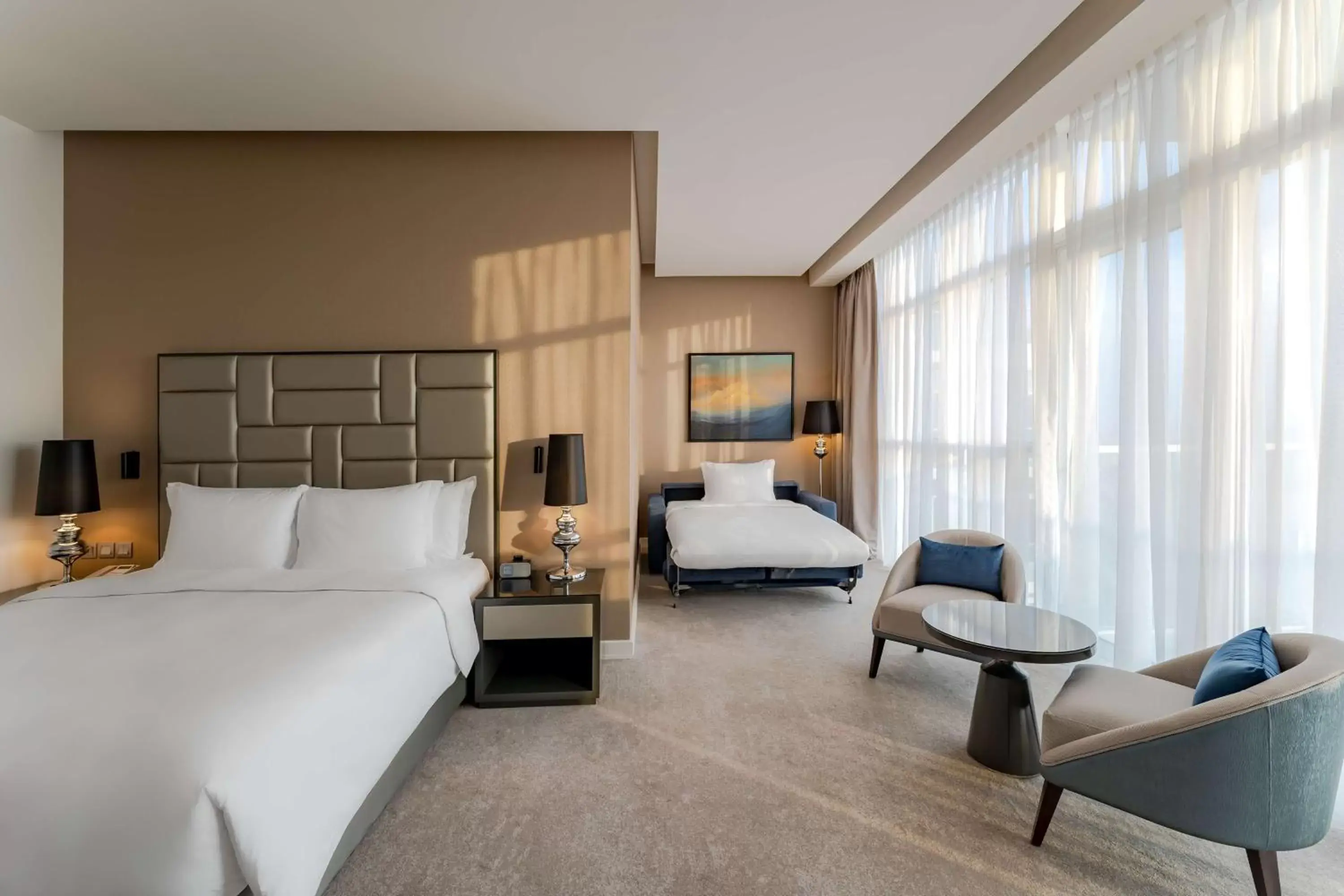 Bed in Radisson Dubai Damac Hills