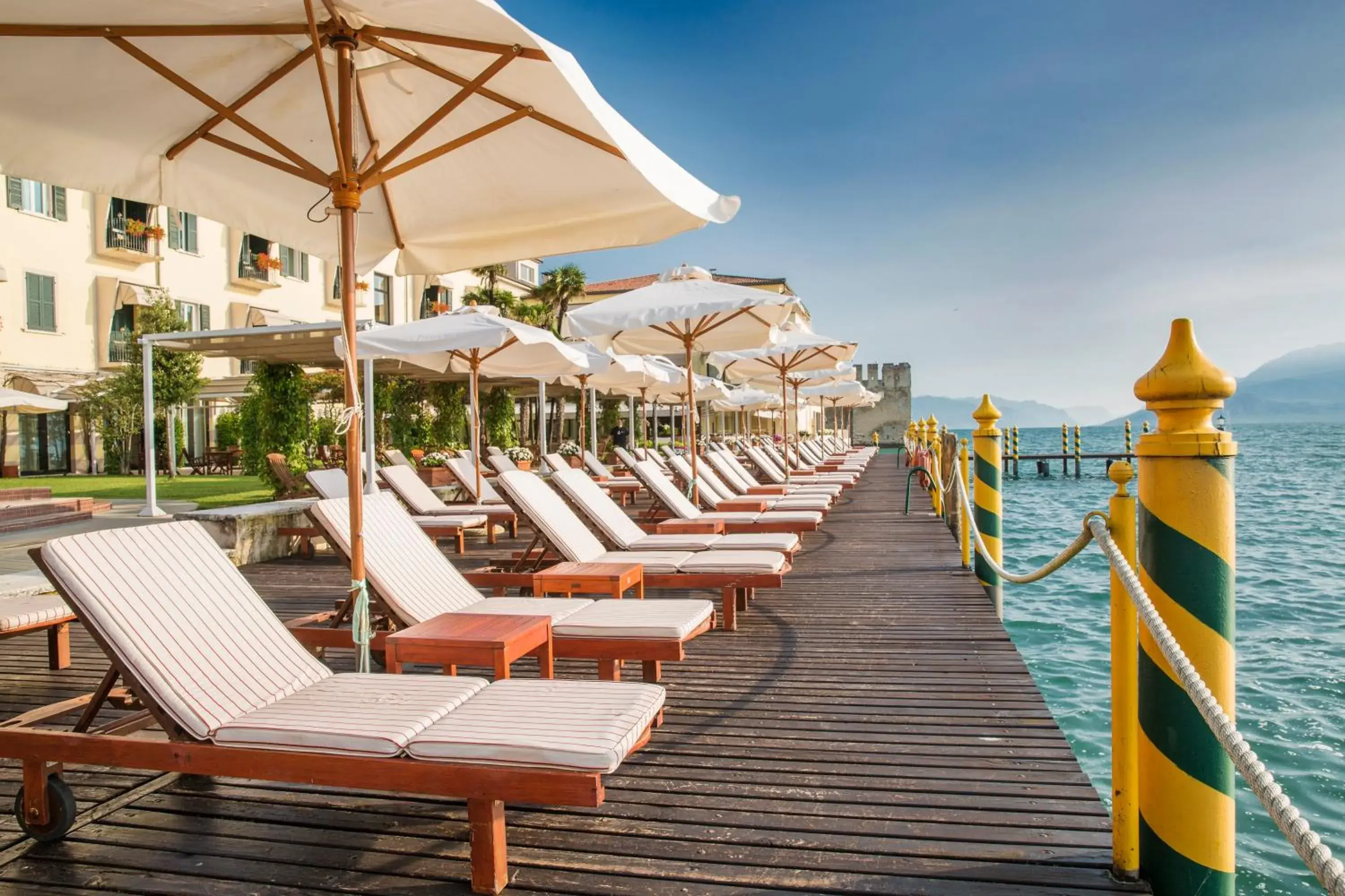 Balcony/Terrace, Beach in Grand Hotel Terme