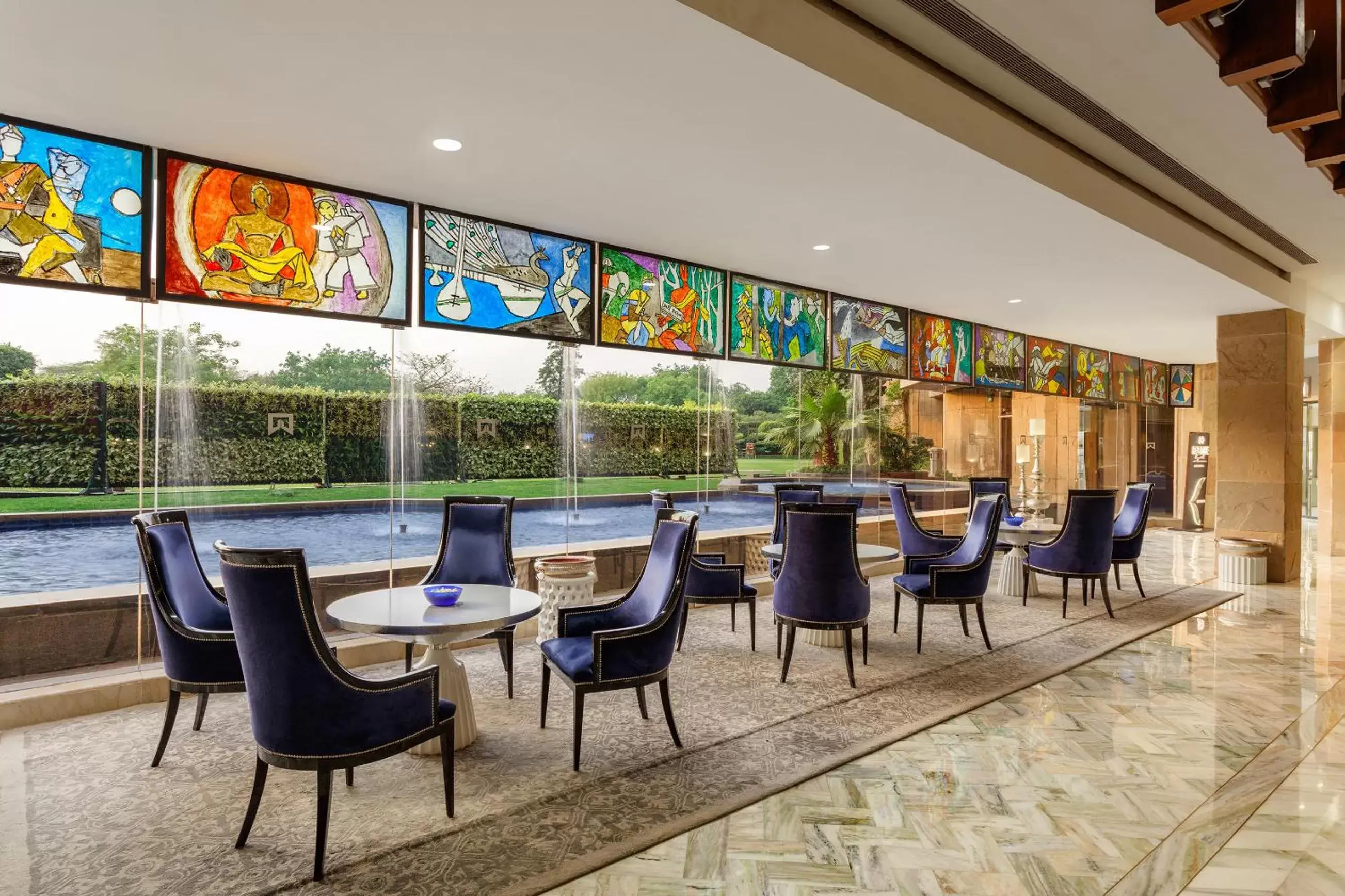 Lobby or reception in ITC Maurya, a Luxury Collection Hotel, New Delhi