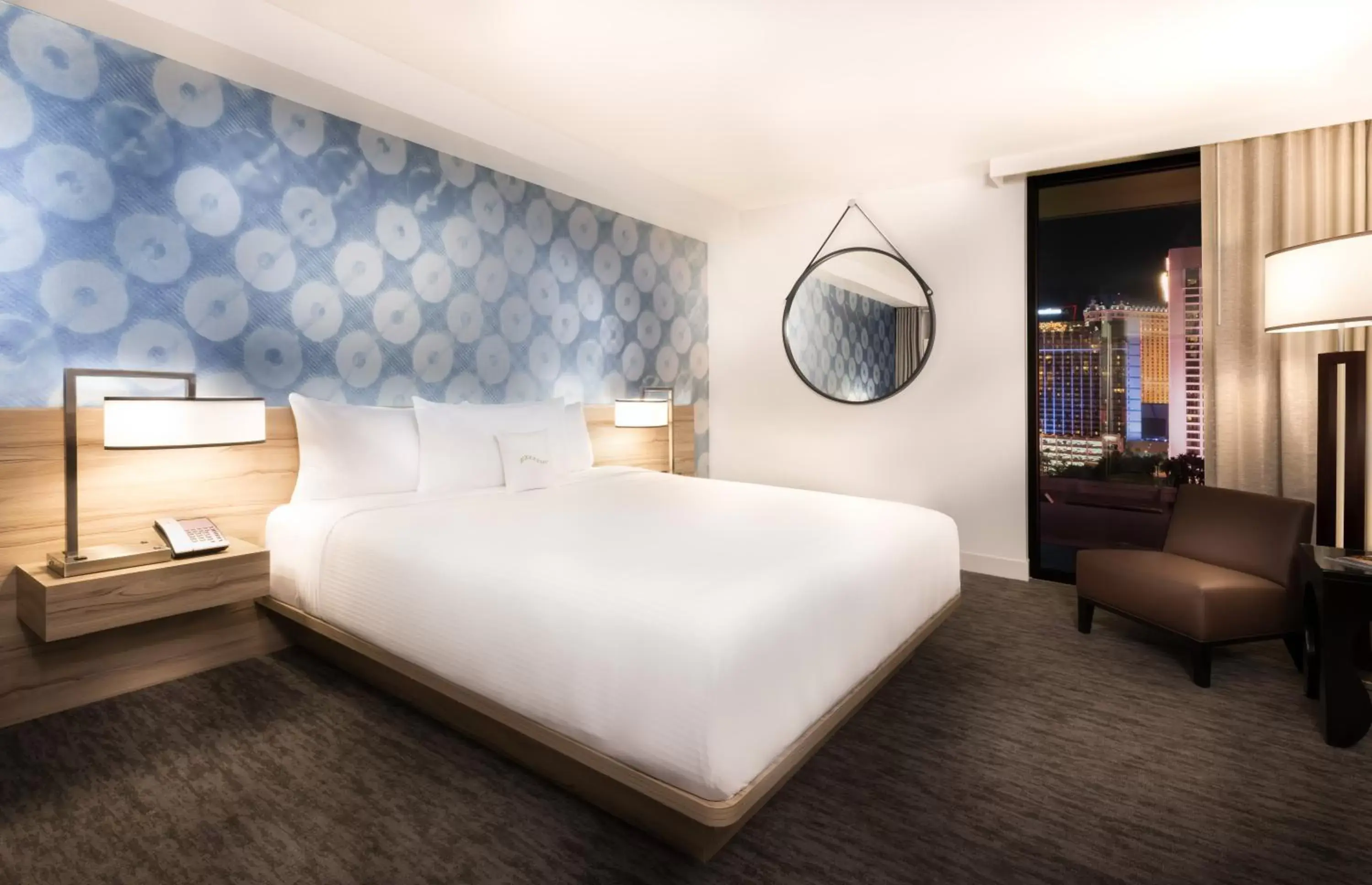 Bed in The LINQ Hotel and Casino