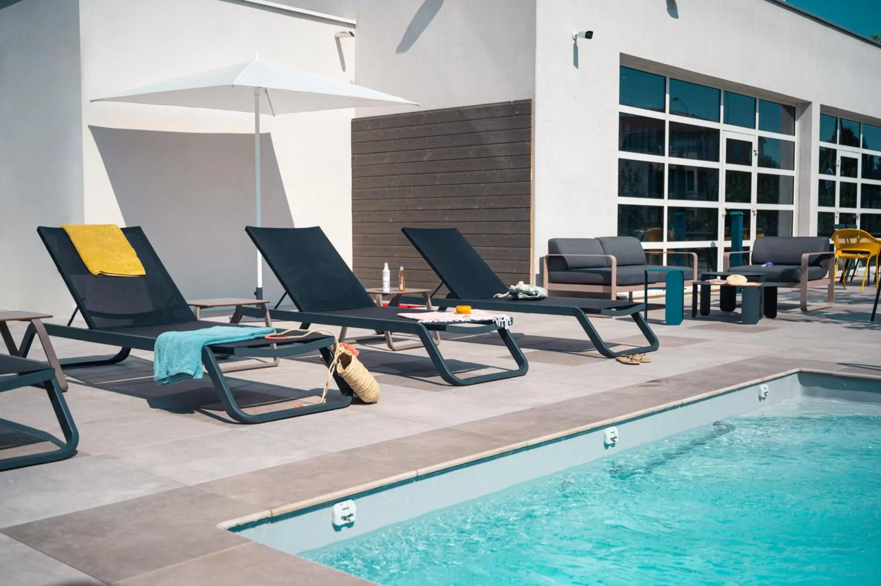 Swimming pool in ibis Styles Lyon Meyzieu Arena Stadium Swimming pool in ibis Styles Lyon Meyzieu Arena Stadium