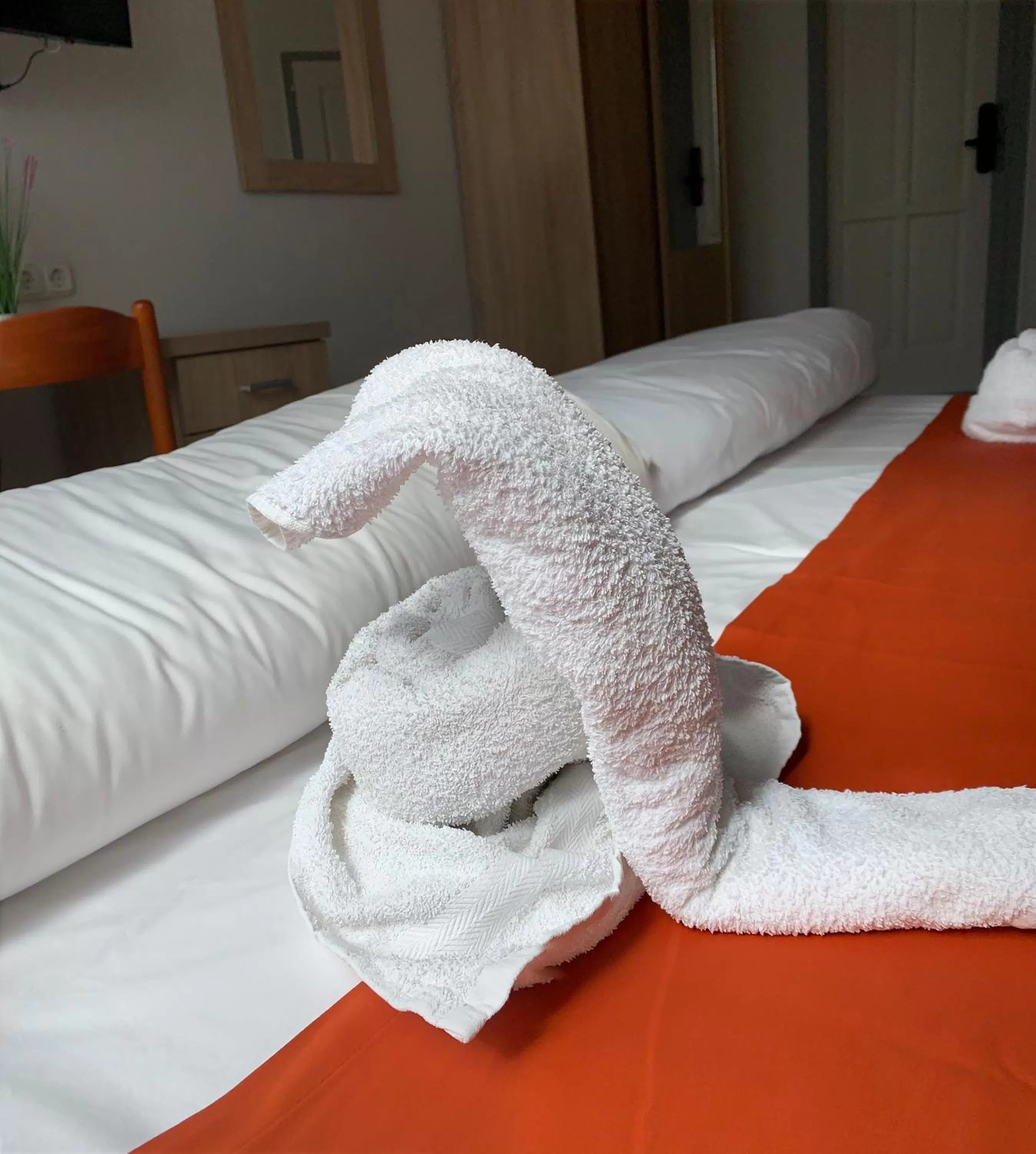 Bed in Várfal Wellness Panzió