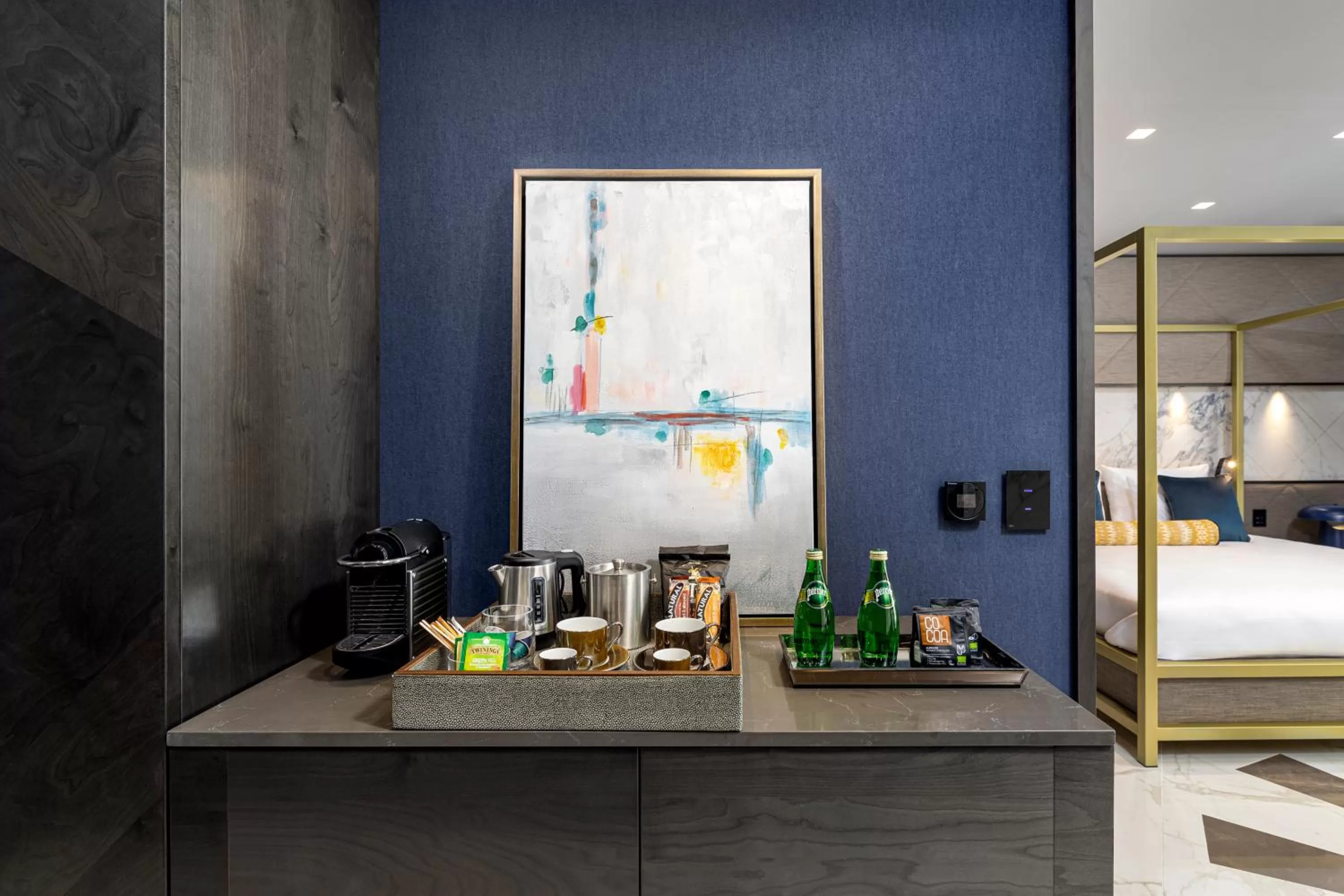 Coffee/tea facilities, Bed in Lure Hotel & Spa - Adults Only