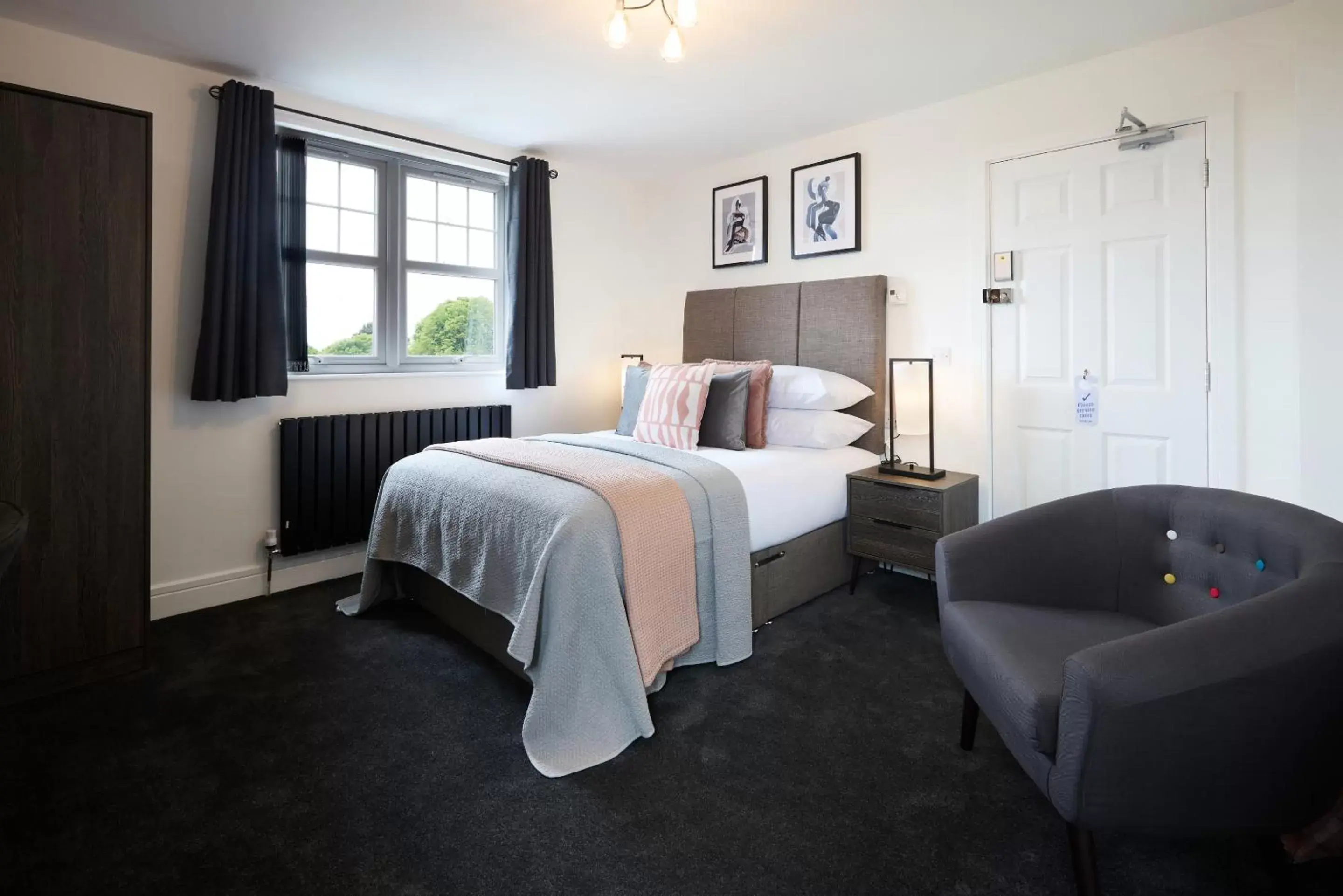 Bedroom, Bed in The Woden Boutique Hotel Walsall M6 J9