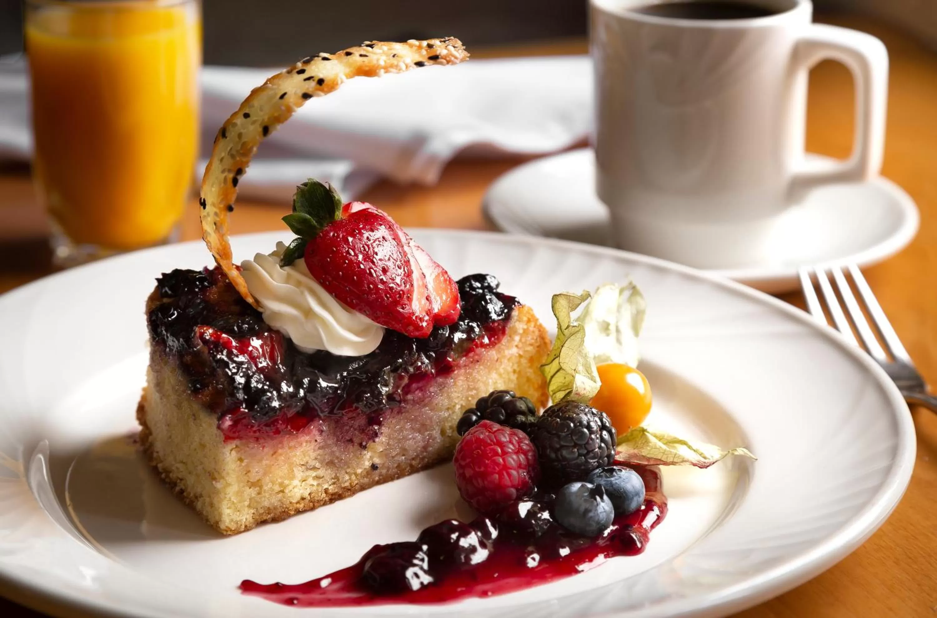 American breakfast in Abigail's Hotel