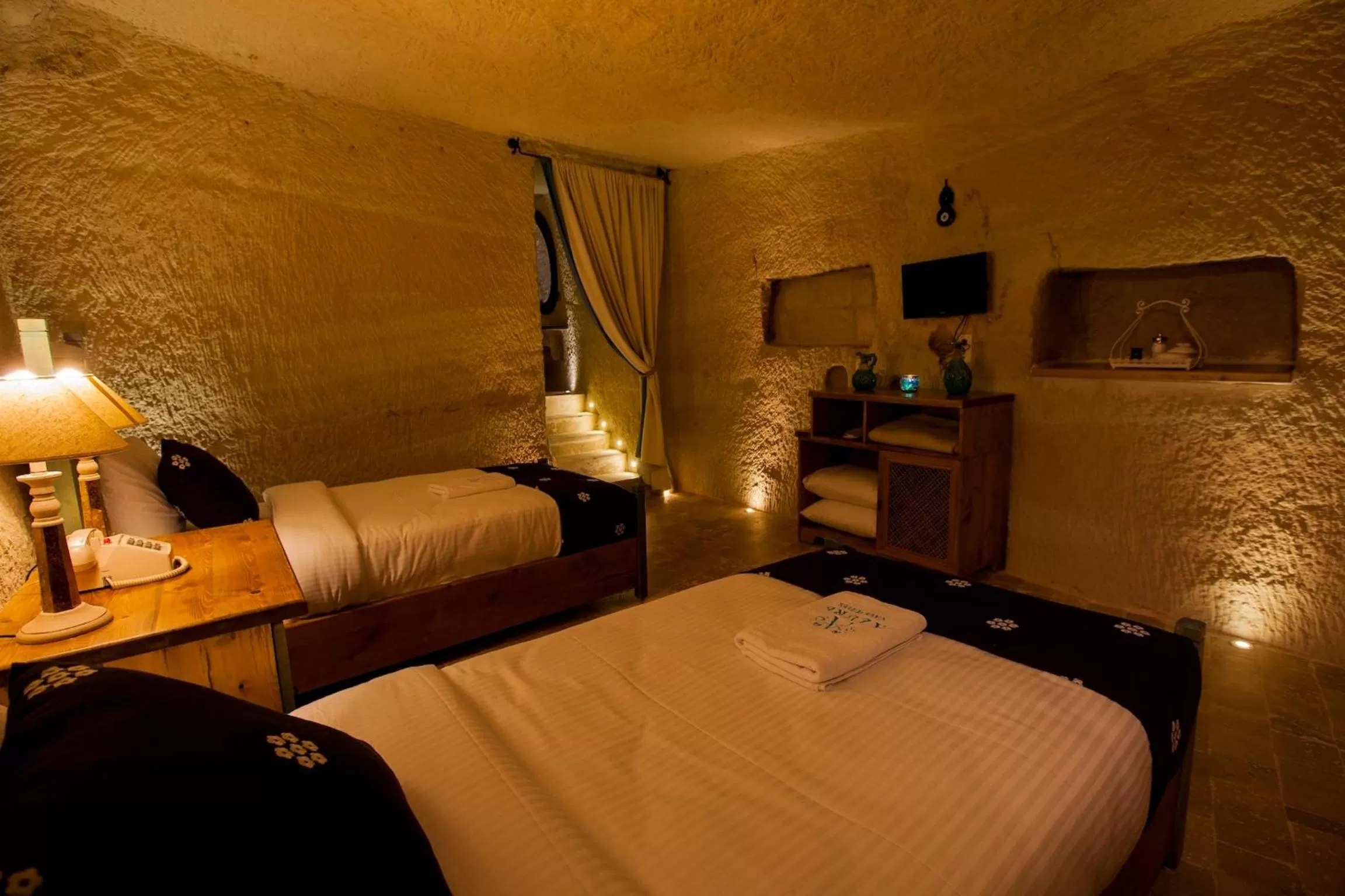Bed in Azure Cave Suites - Cappadocia