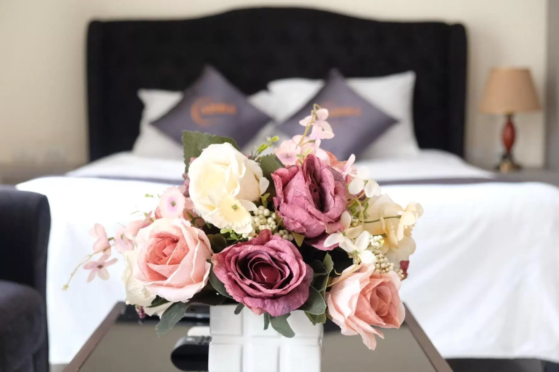 Bed in Aisha HOTELS and APARTMENTS