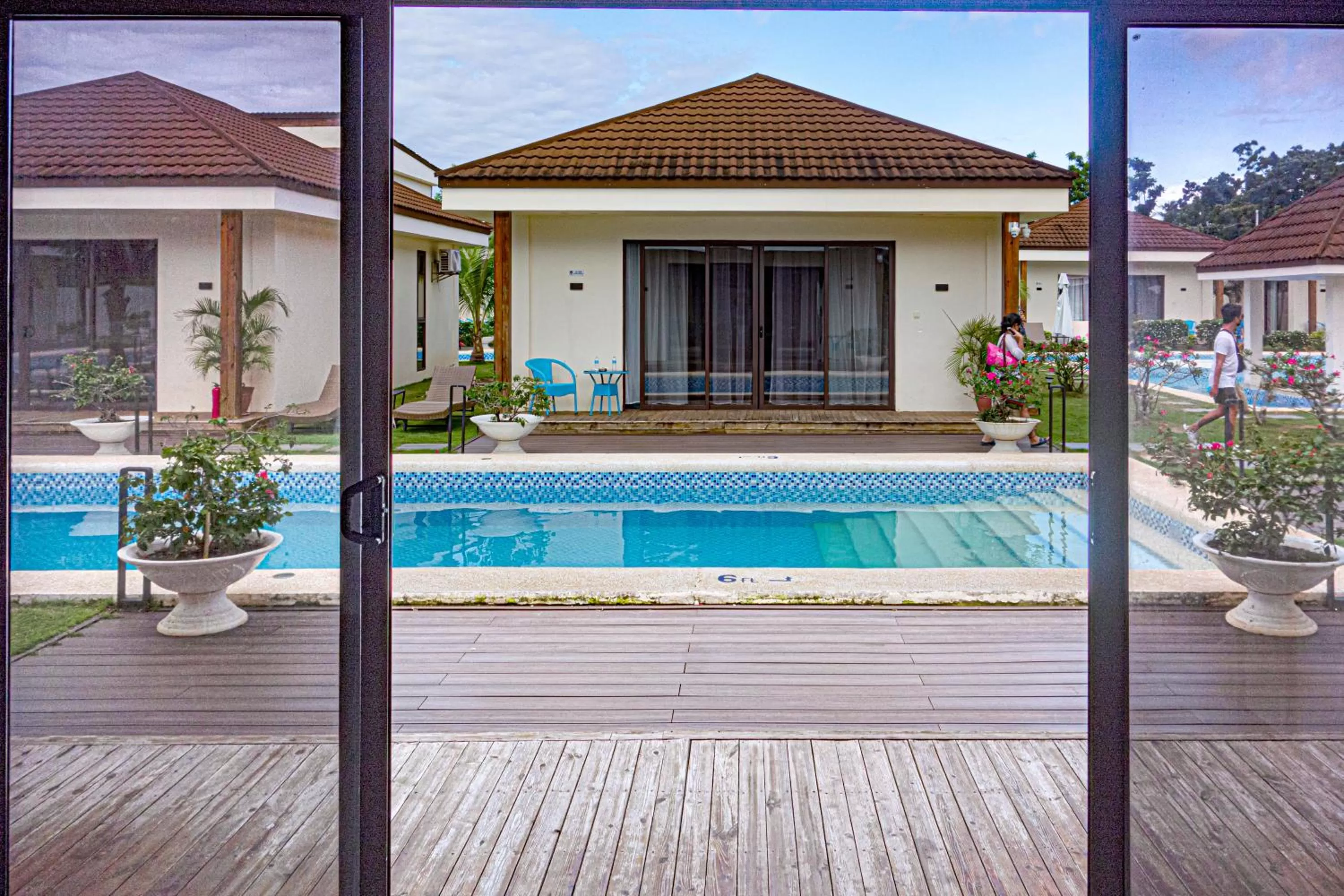 Pool view in Amphitrite Resort