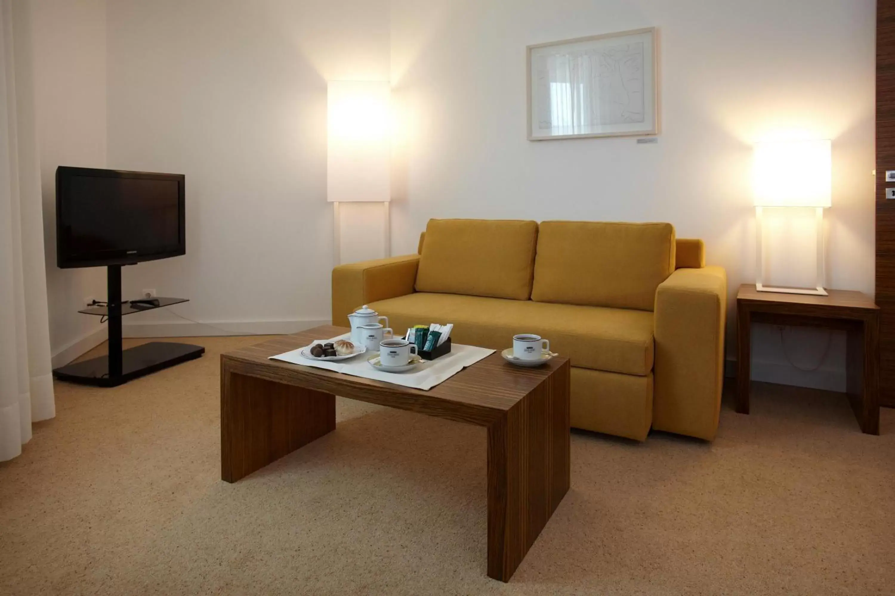 TV and multimedia, Seating Area in Hotel Santa Maria