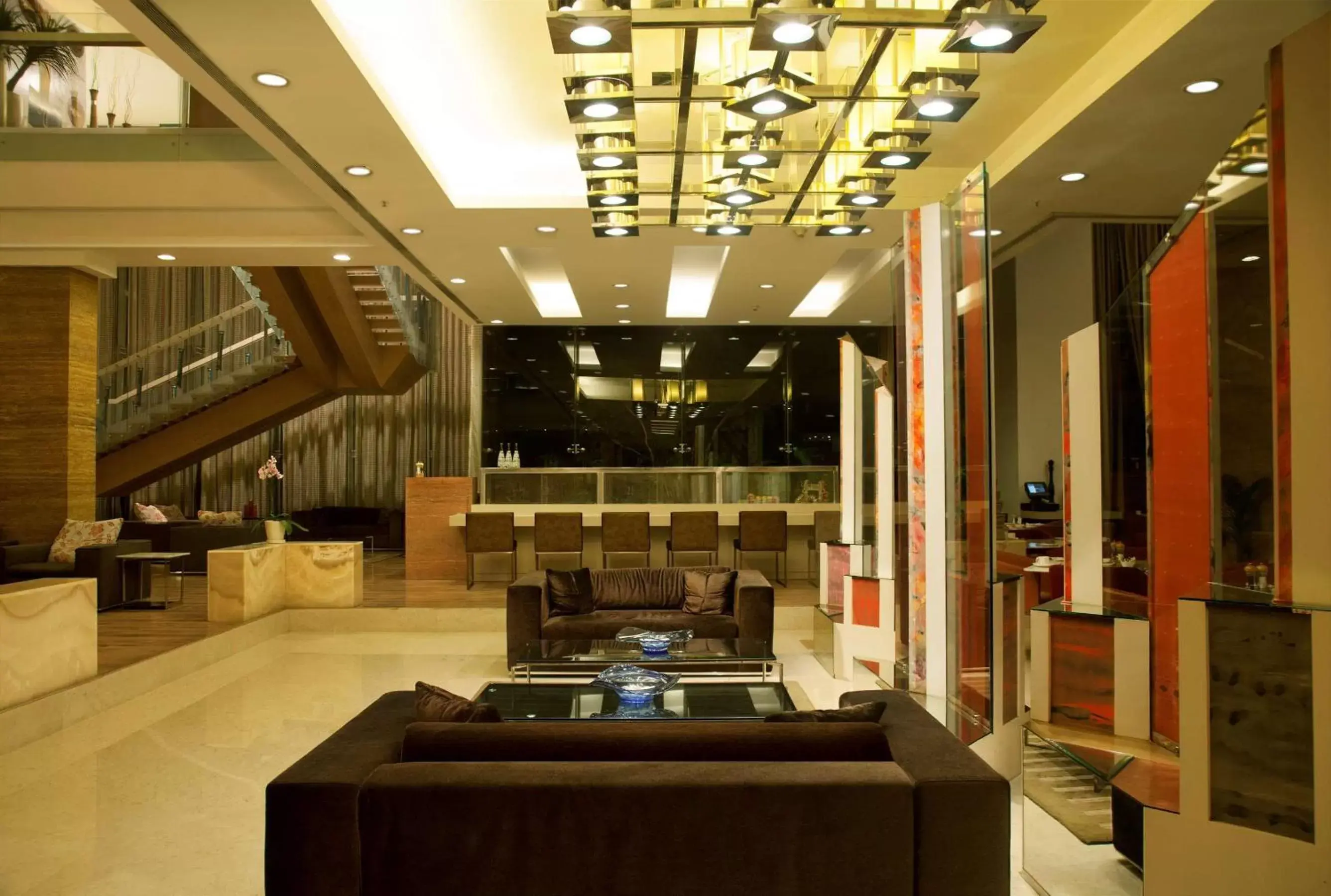 Lobby or reception, Lobby/Reception in Radisson Blu Hotel Pune Kharadi