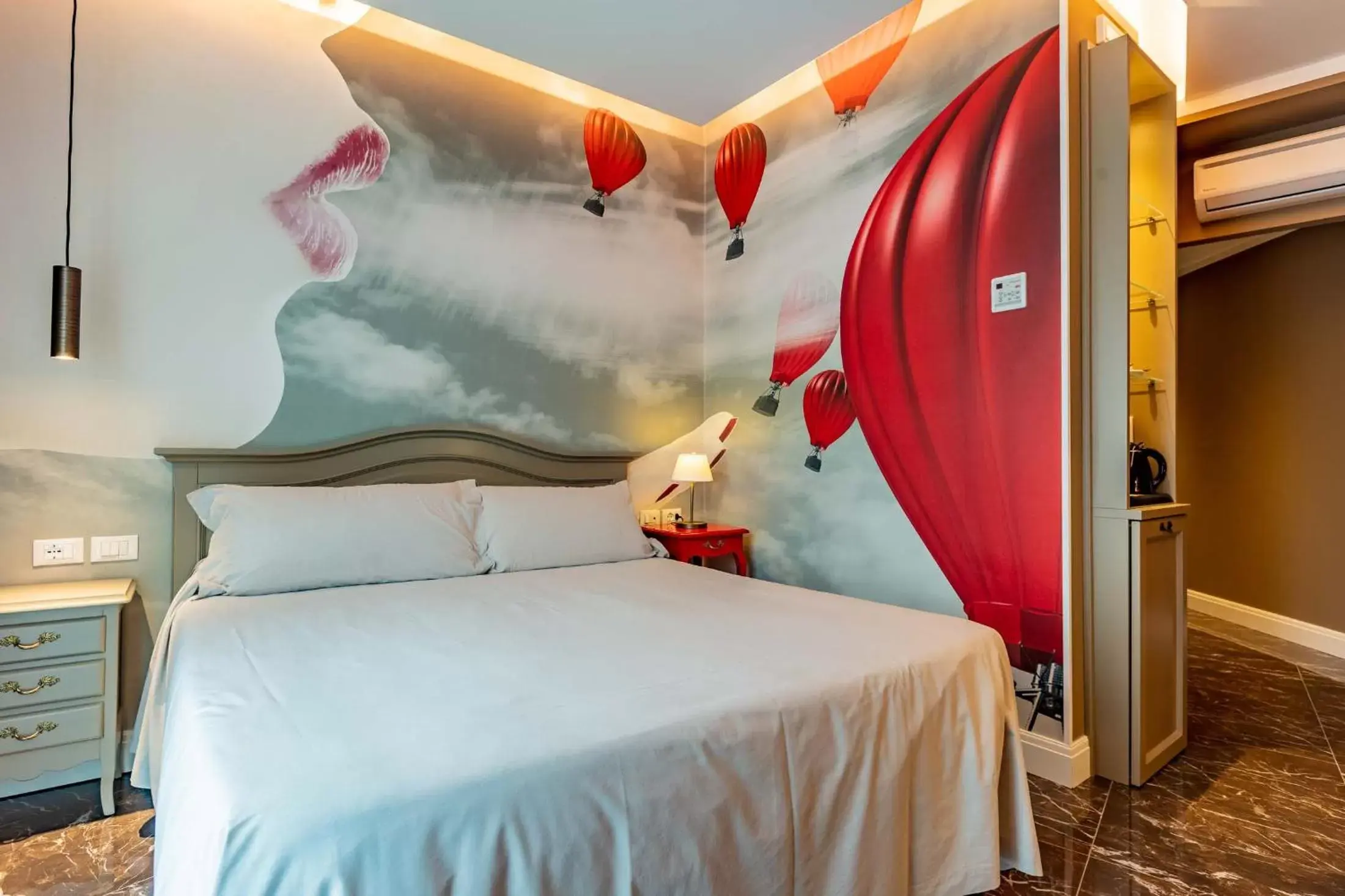 Bed in Art Hotel Ventaglio