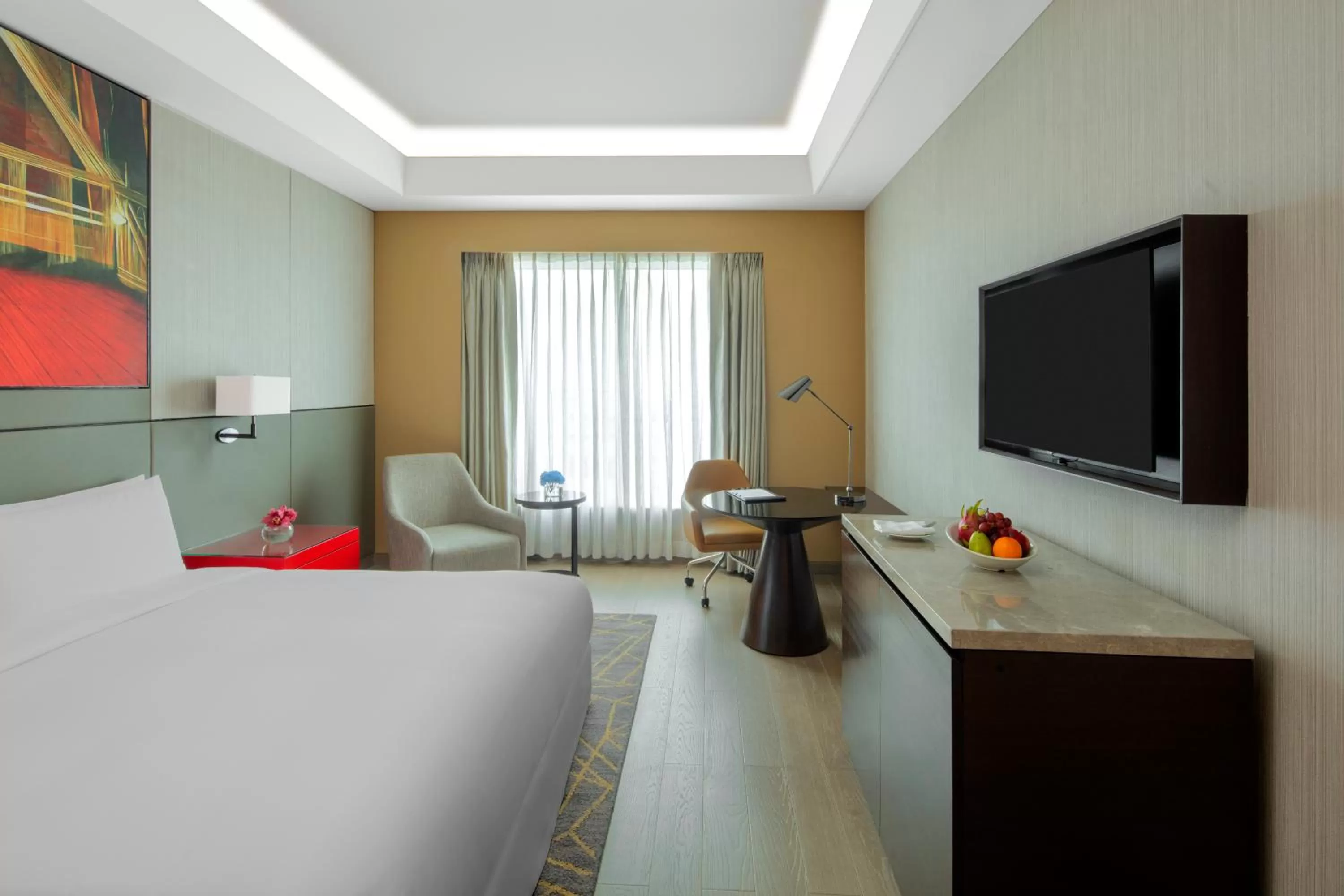 TV and multimedia, Bed in Radisson Blu Faridabad