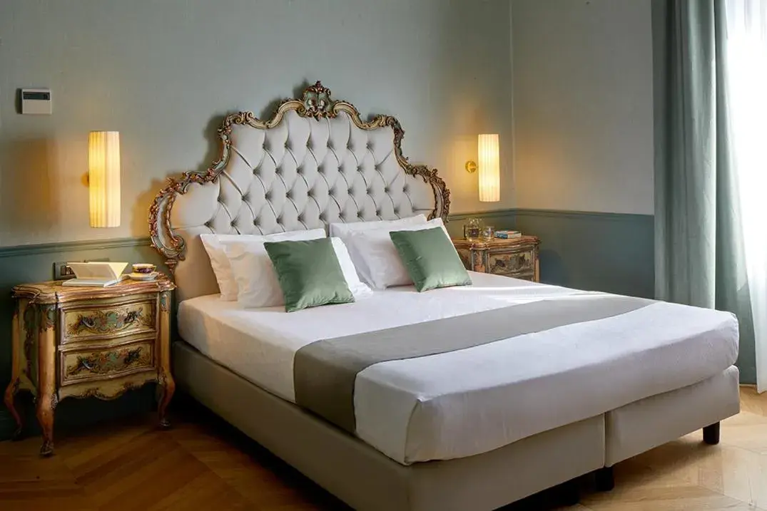 Bed in Hotel Villa Del Sogno