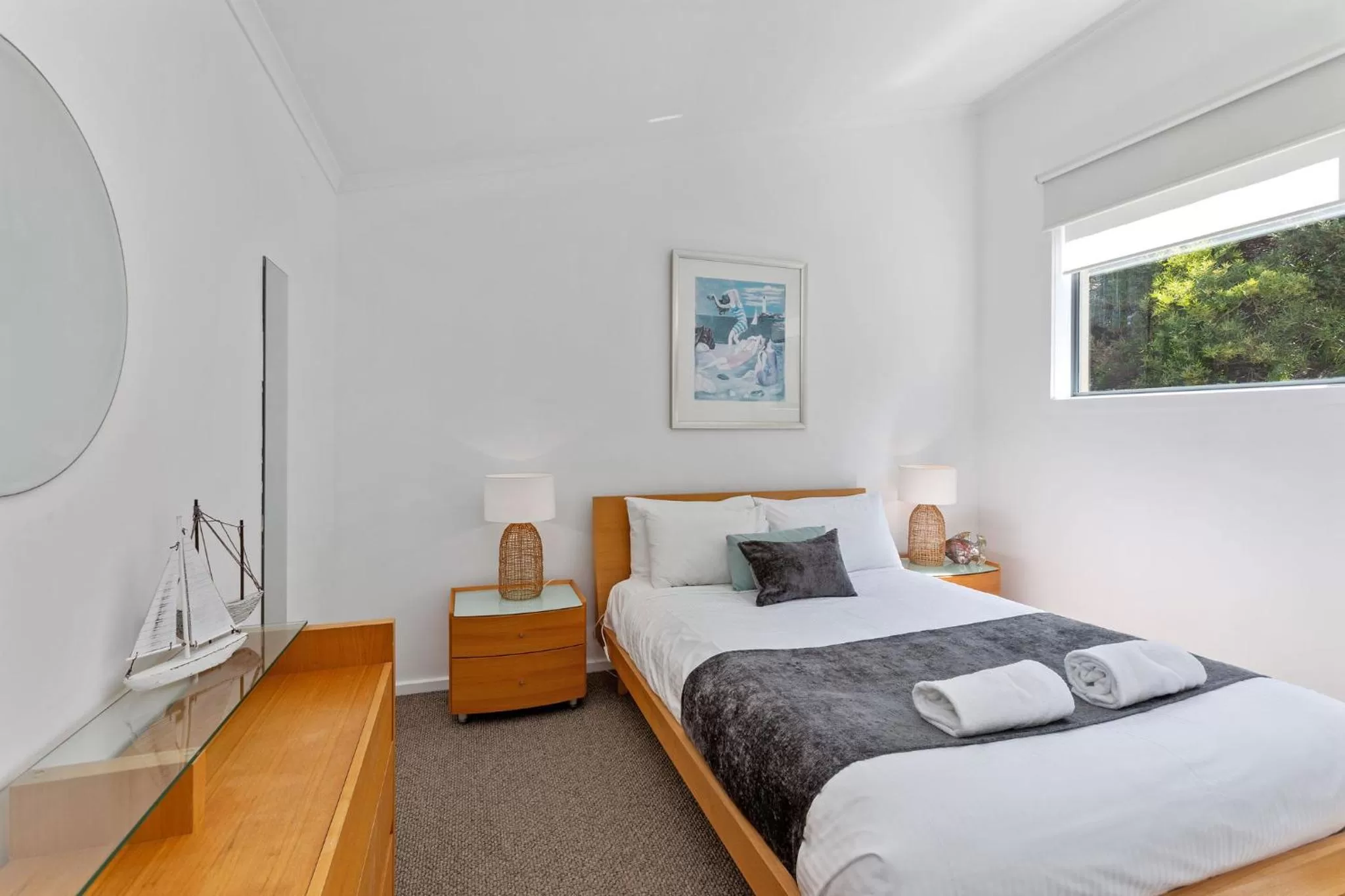 Bed in Whitecrest Eco Apartments Great Ocean Road