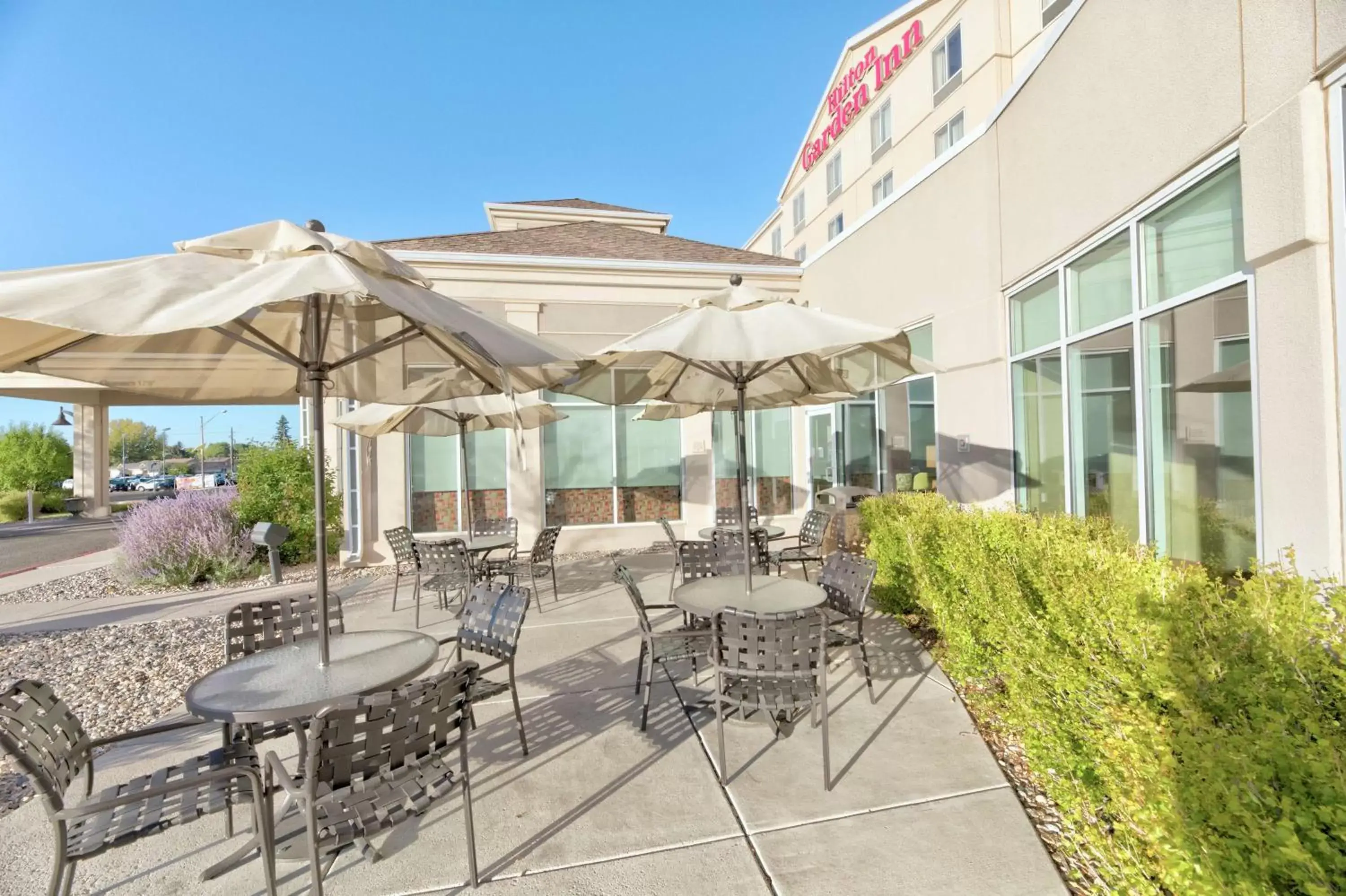 Patio in Hilton Garden Inn Laramie