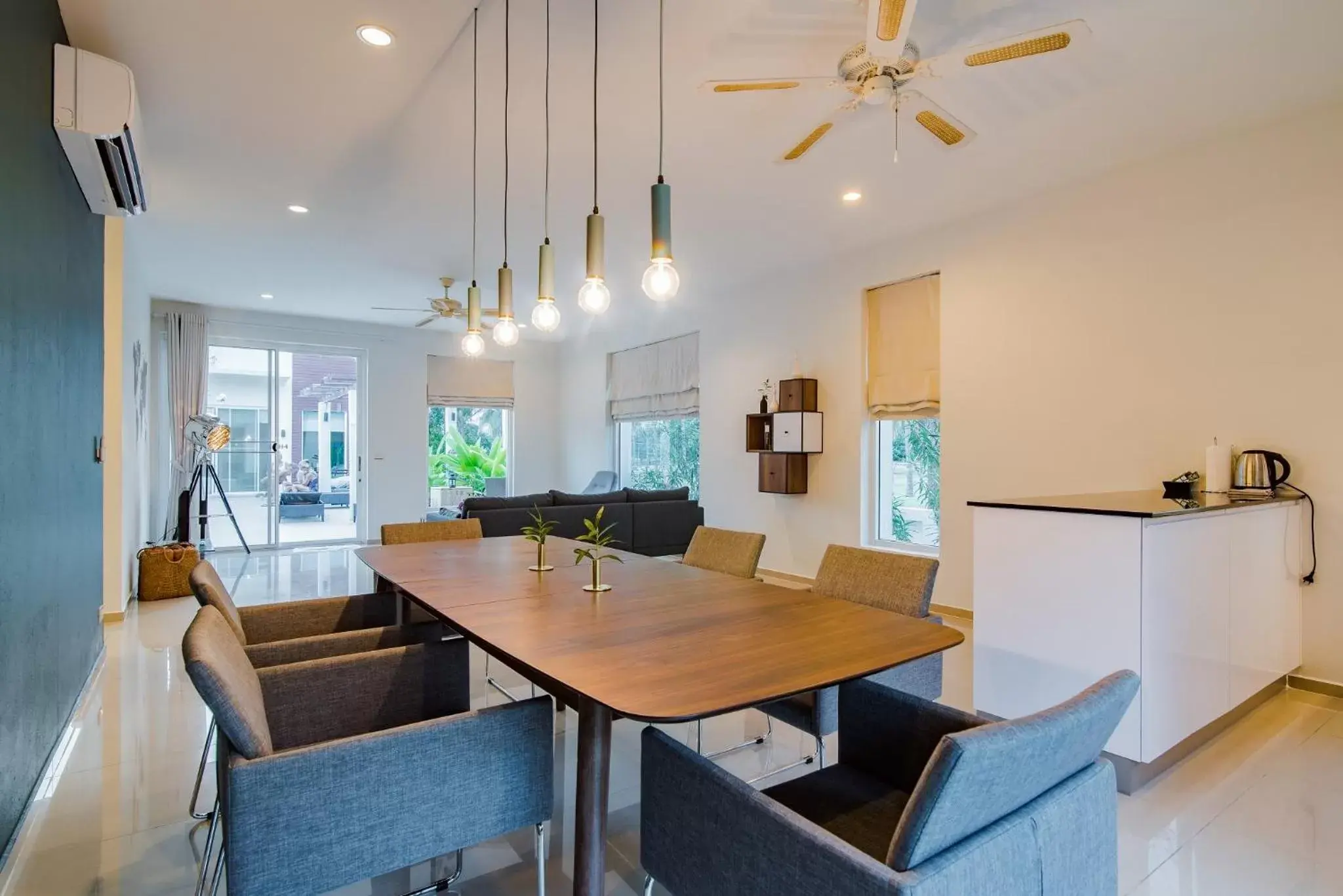 Dining area in The Beach Village Resort