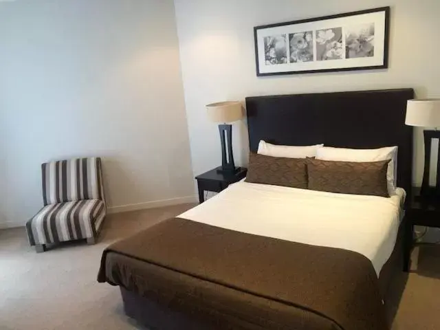 Bed in Grand Mercure Allegra Hervey Bay