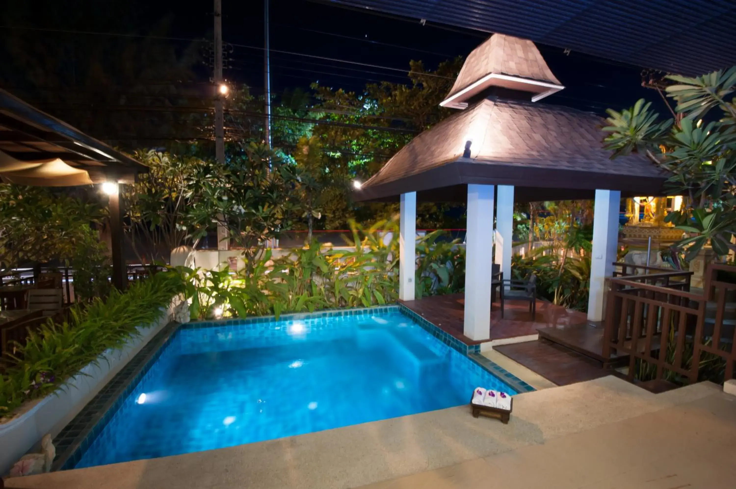 Night, Swimming Pool in Royal Thai Pavilion Hotel