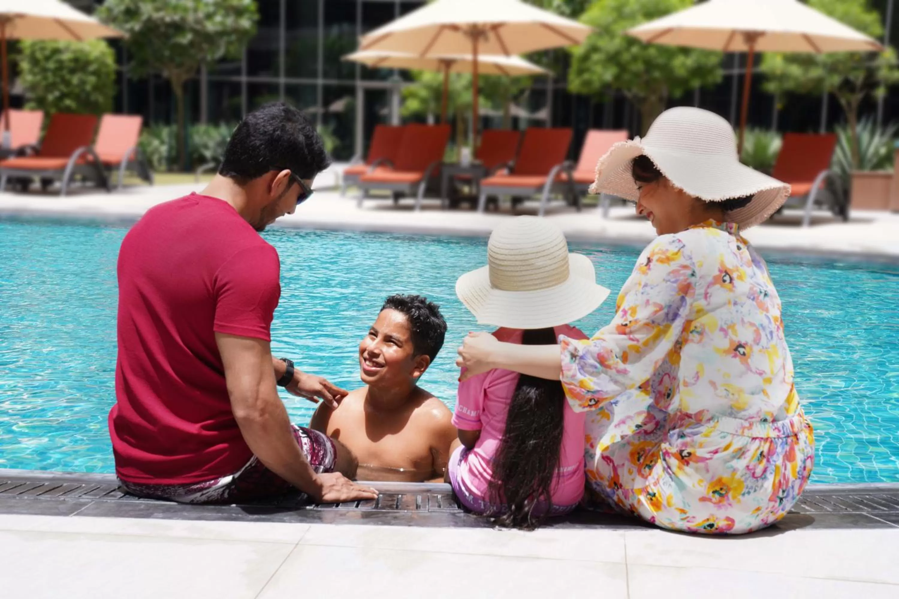 Swimming pool in Majestic Arjaan by Rotana – Manama