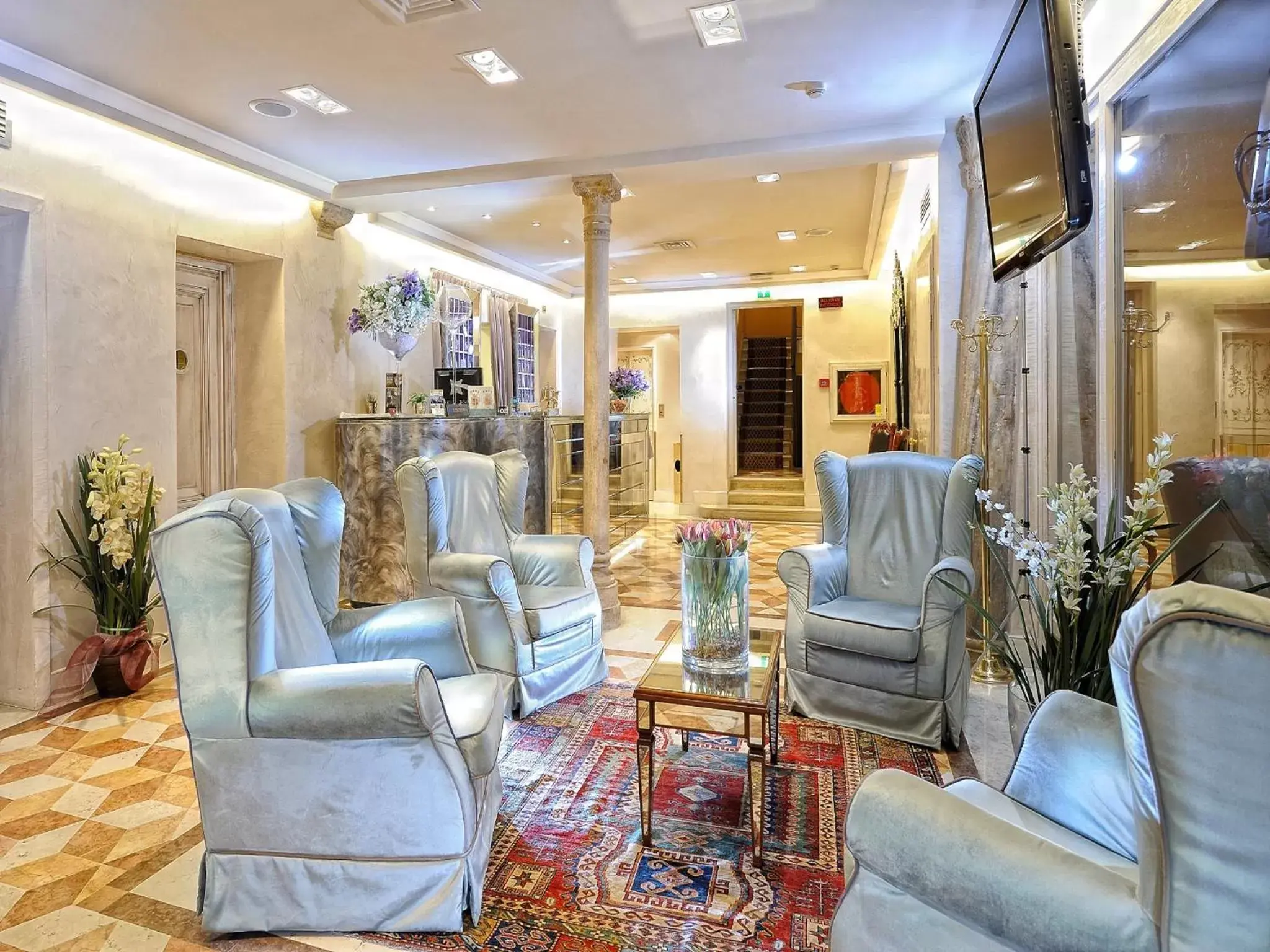 Lounge or bar, Lobby/Reception in Hotel Ca' dei Conti