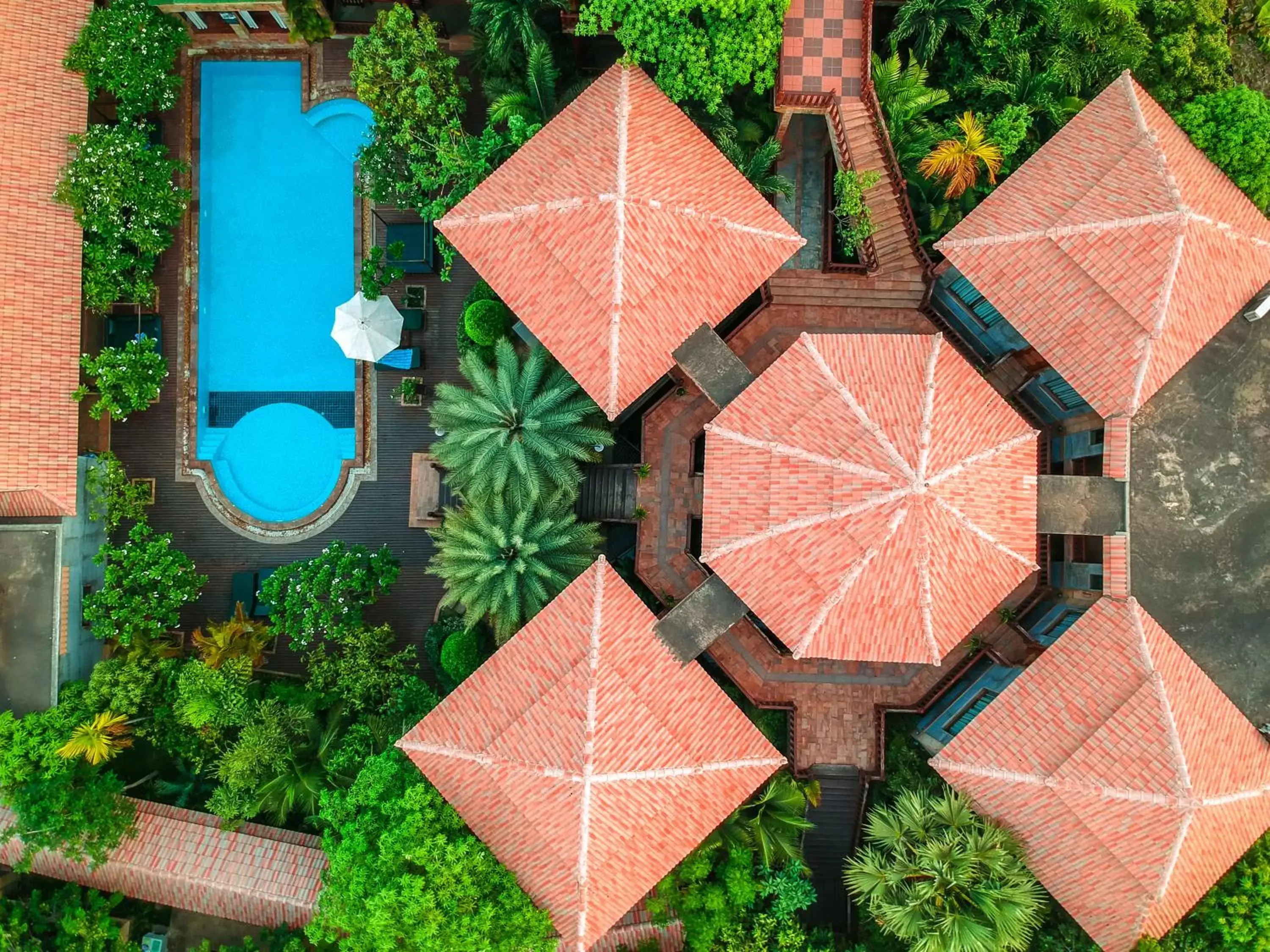 View (from property/room), Bird's-eye View in Model Residence & Spa