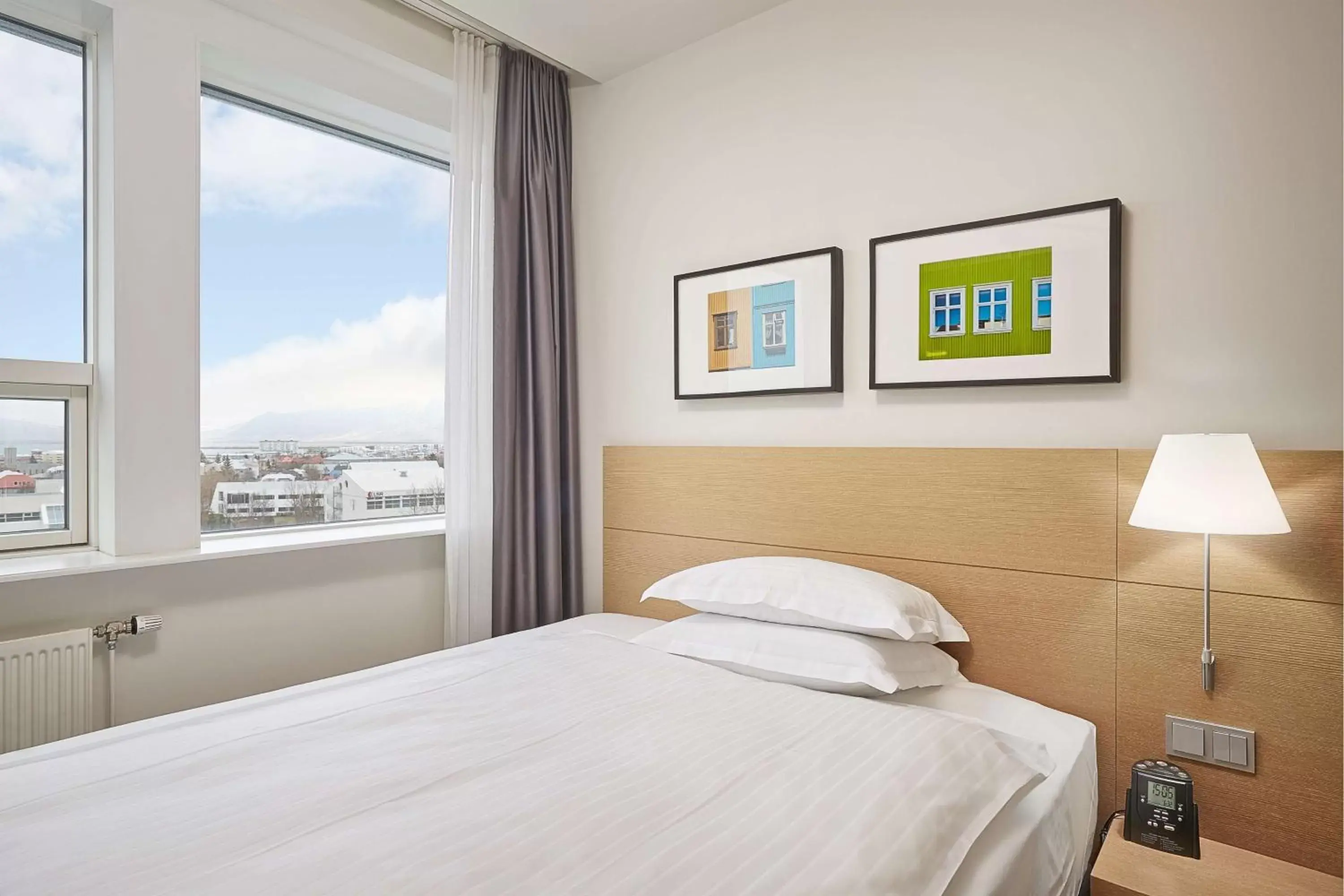 Bed in Hilton Reykjavik Nordica
