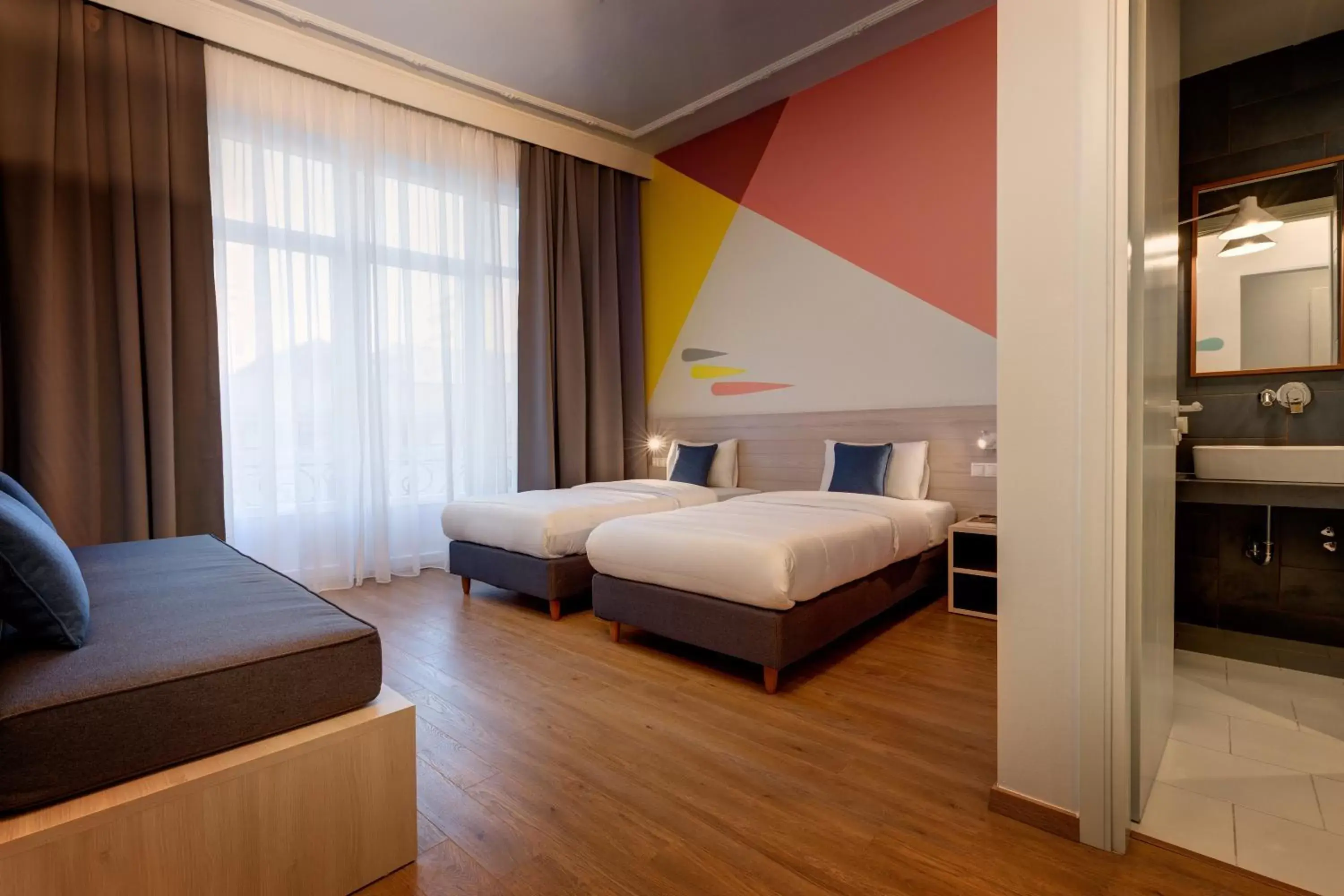 Bed, Room Photo in Colors Urban Hotel Thessaloniki