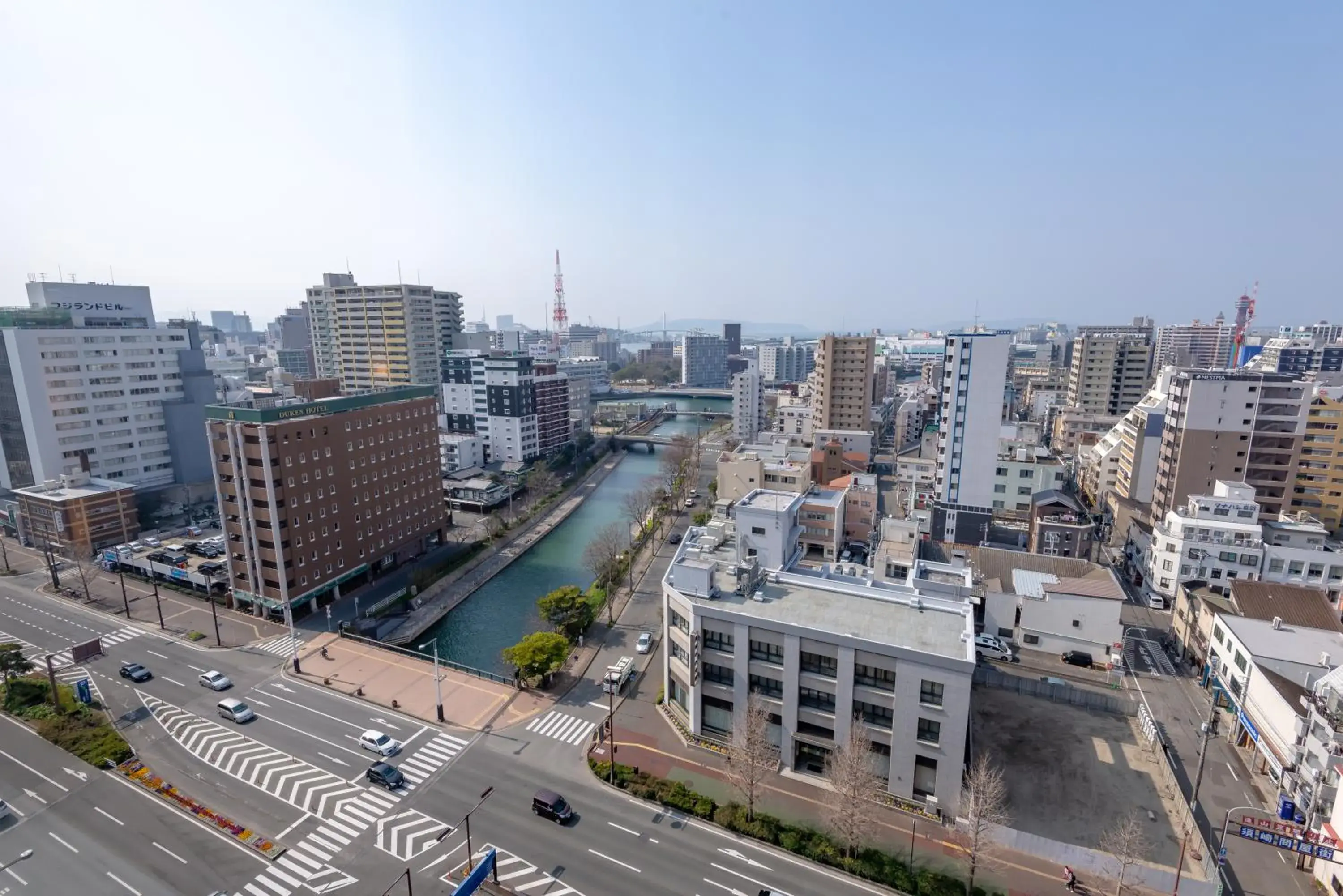 City view, Bird's-eye View in Hotel Okura Fukuoka
