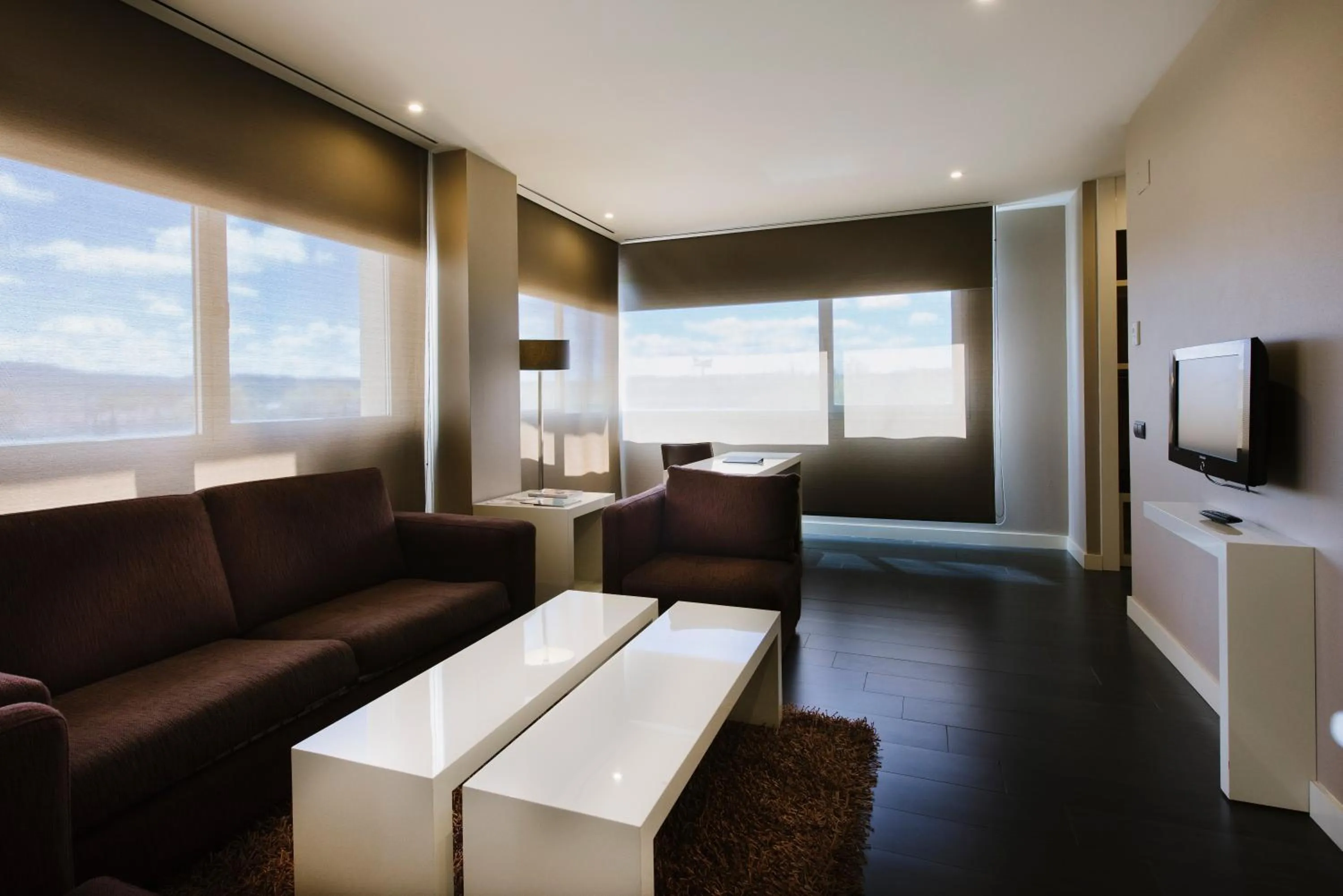 Communal lounge/ TV room in PCM Forum Alcalá