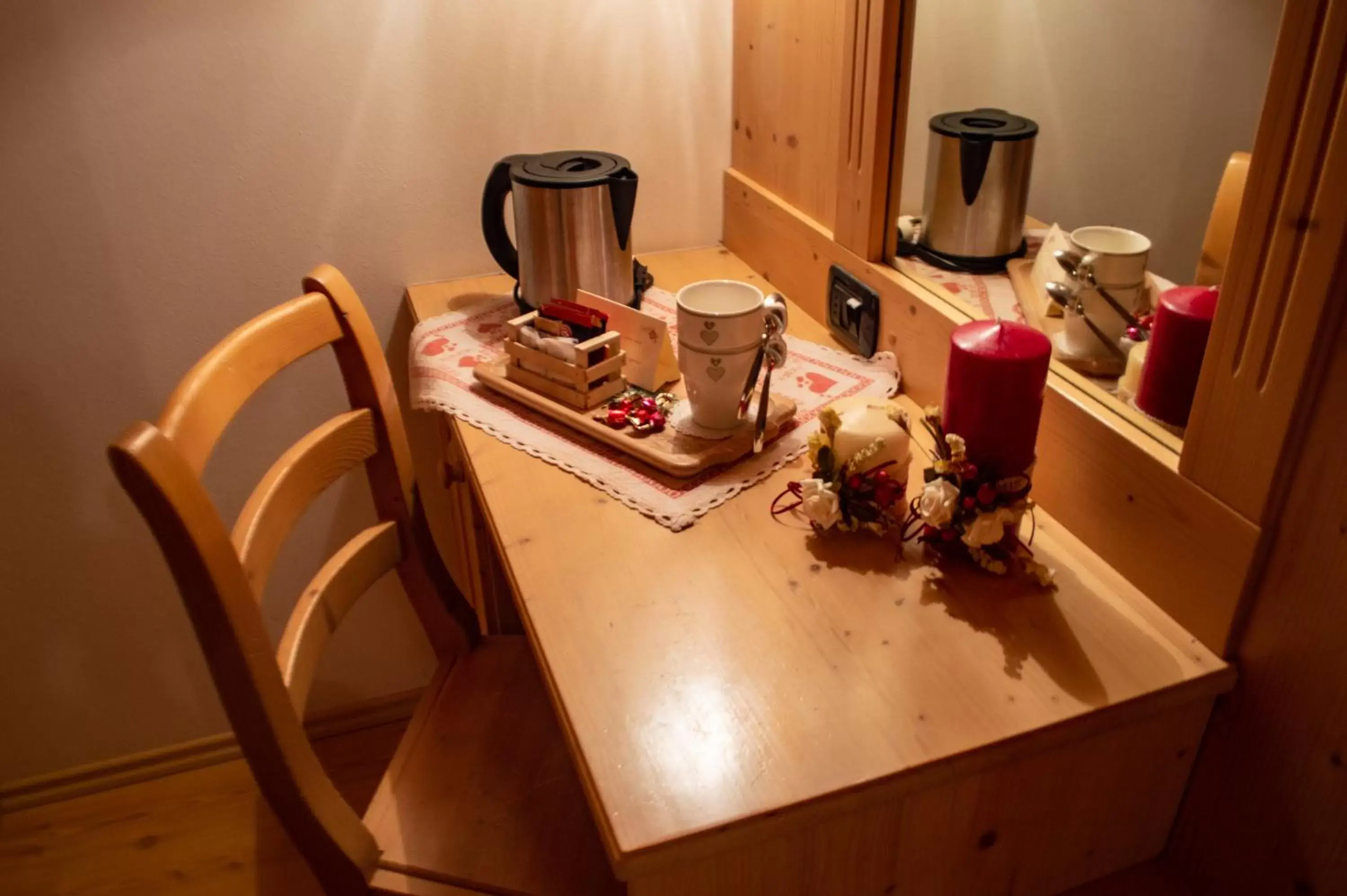 Coffee/tea facilities, Kitchen/Kitchenette in Hotel Garnì Sant'Antonio con Spa