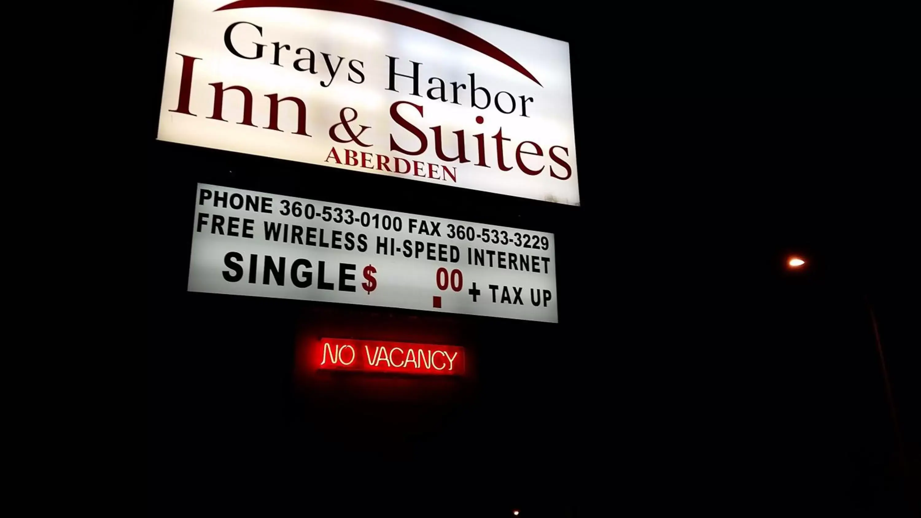 Night in Grays Harbor Inn & Suites