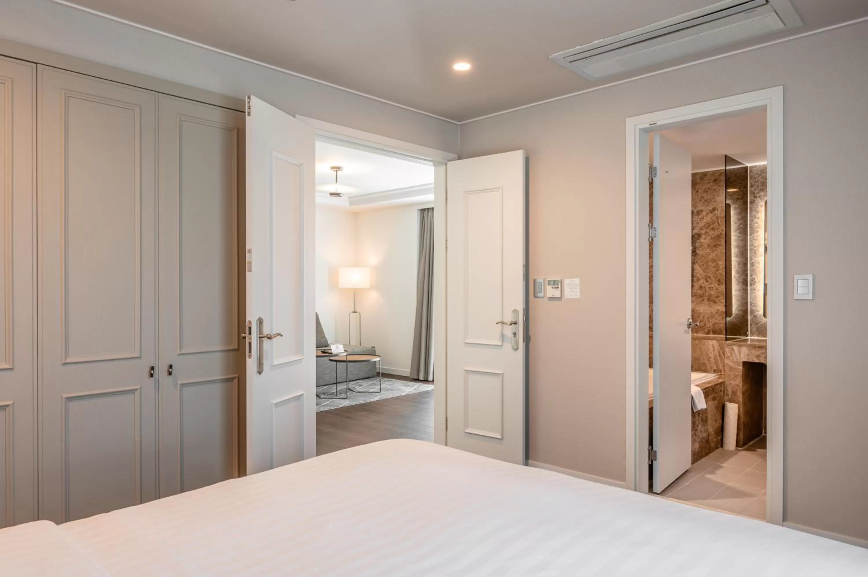 Bed in Haeundae Centum Hotel