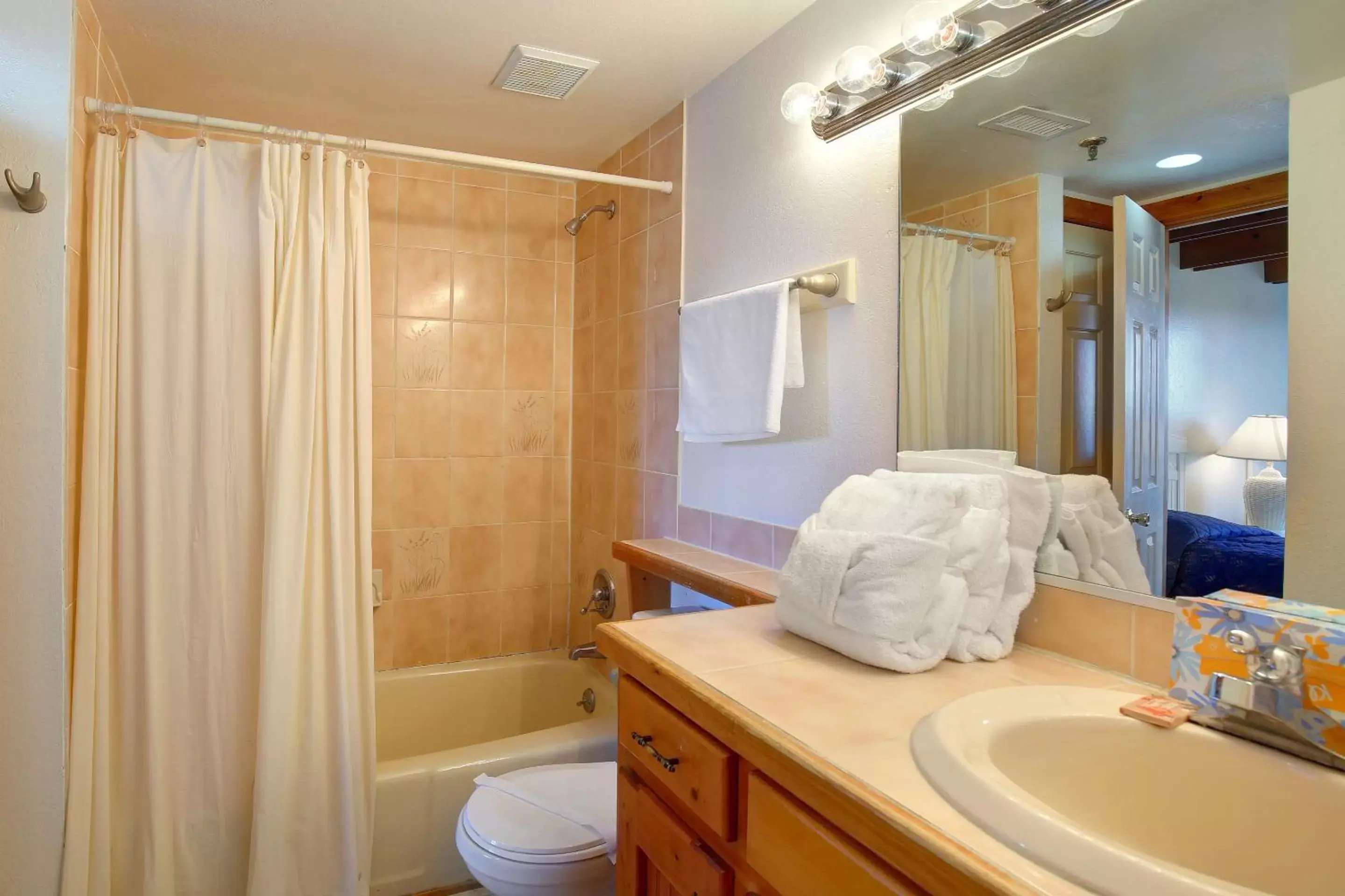 Bathroom in Barrier Island Station, a VRI resort