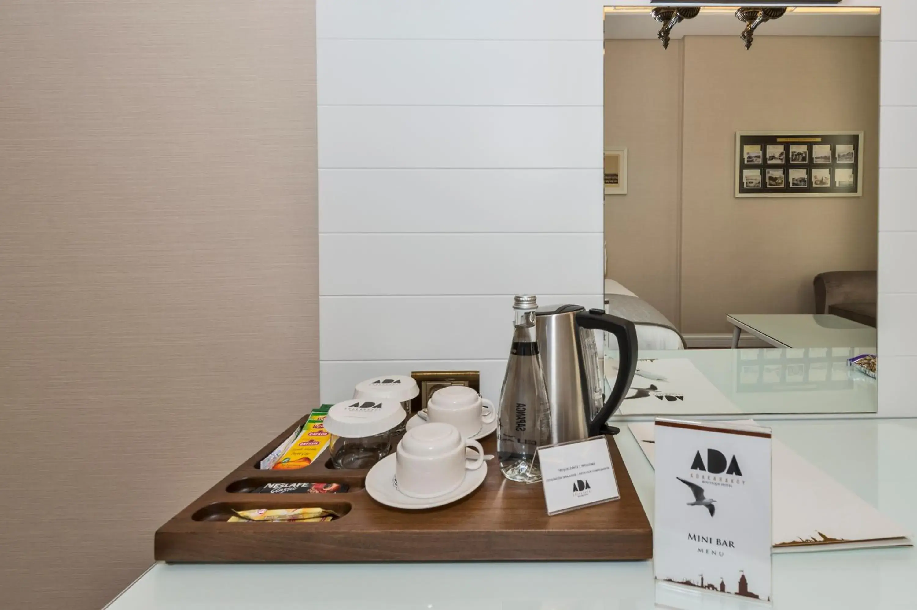 Coffee/tea facilities, Kitchen/Kitchenette in Ada Karakoy Hotel