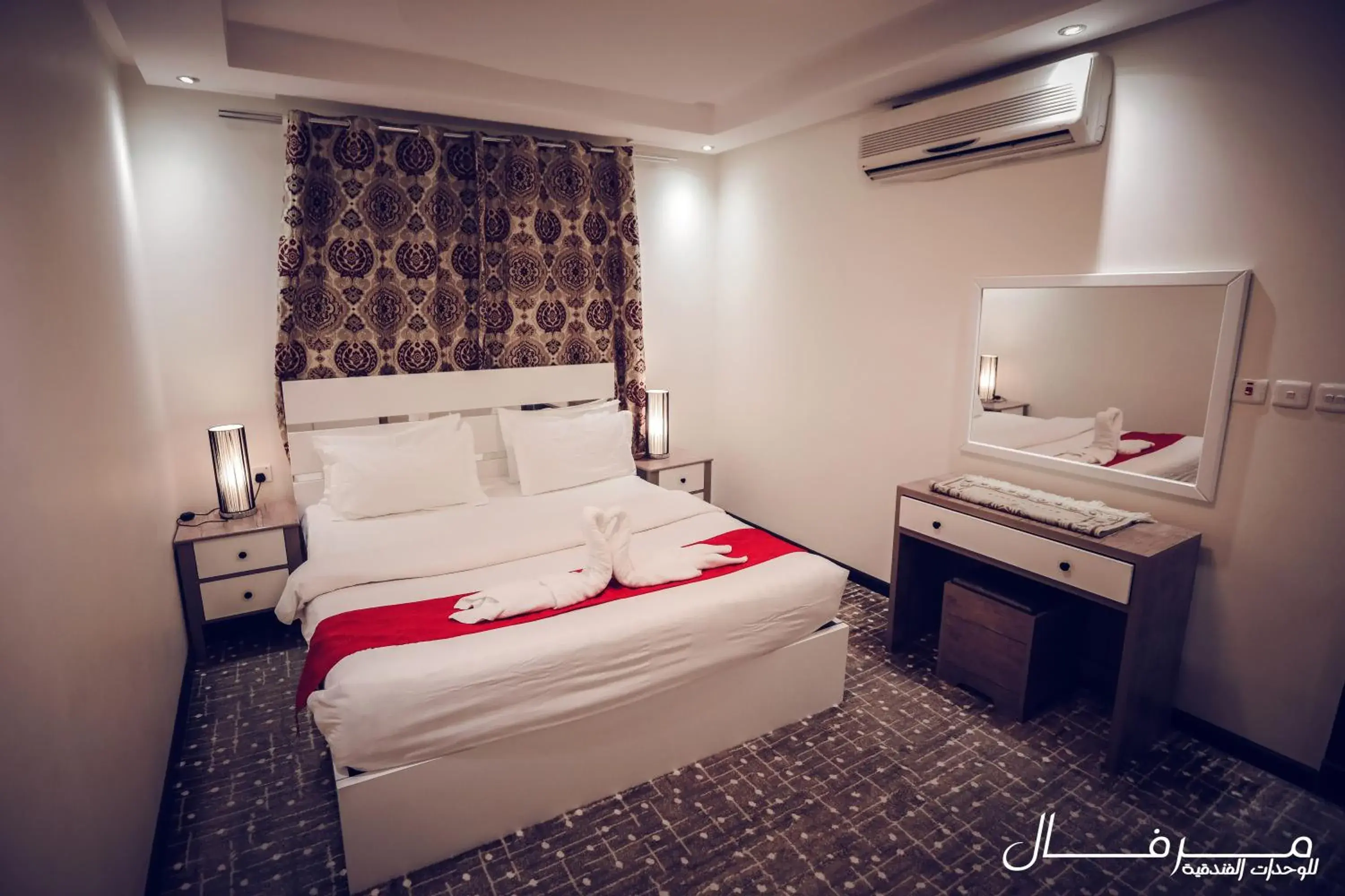 Bed in Merfal Hotel Apartments Al Taawan