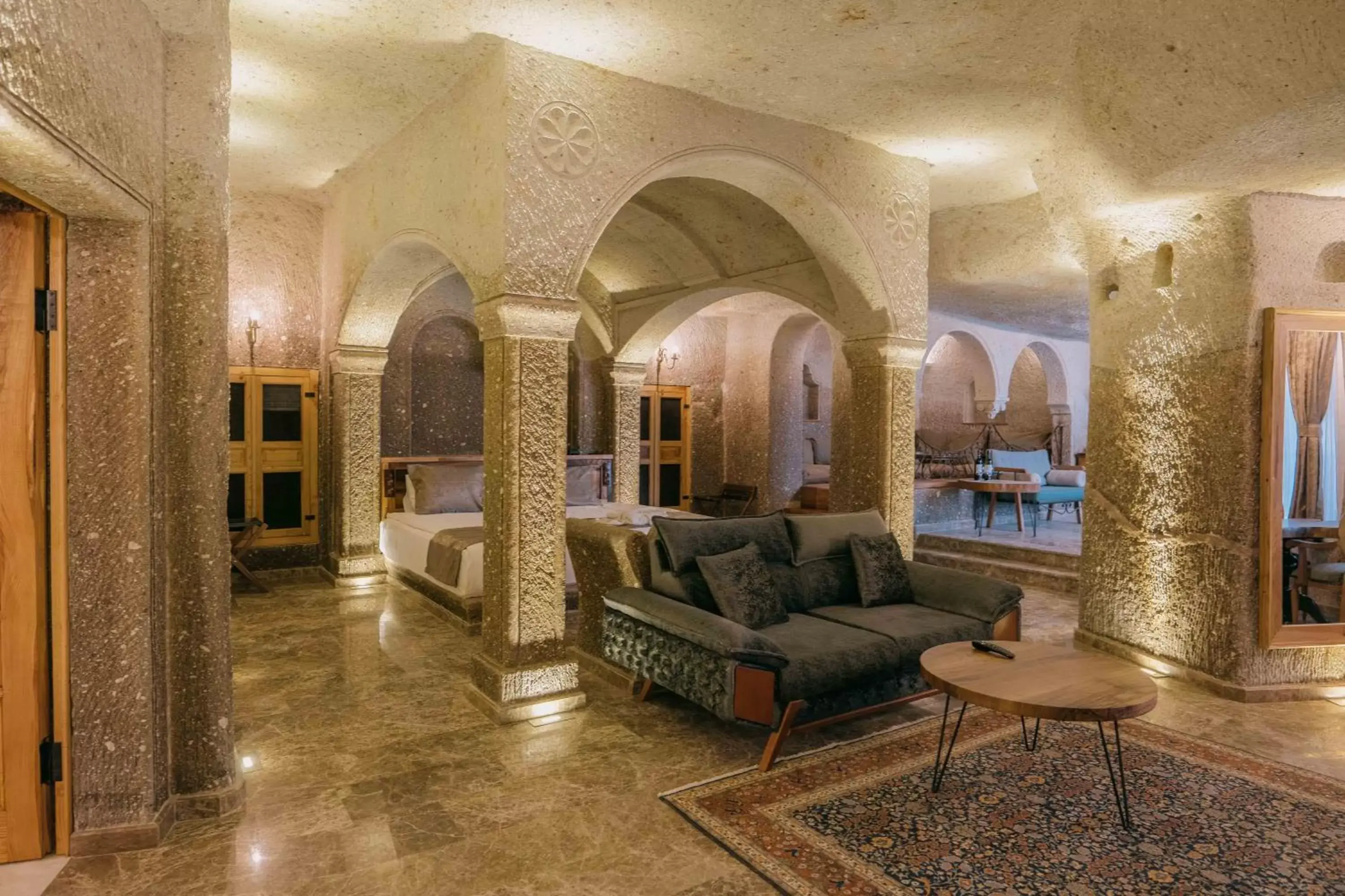 Bedroom, Seating Area in Lunar Cappadocia Hotel