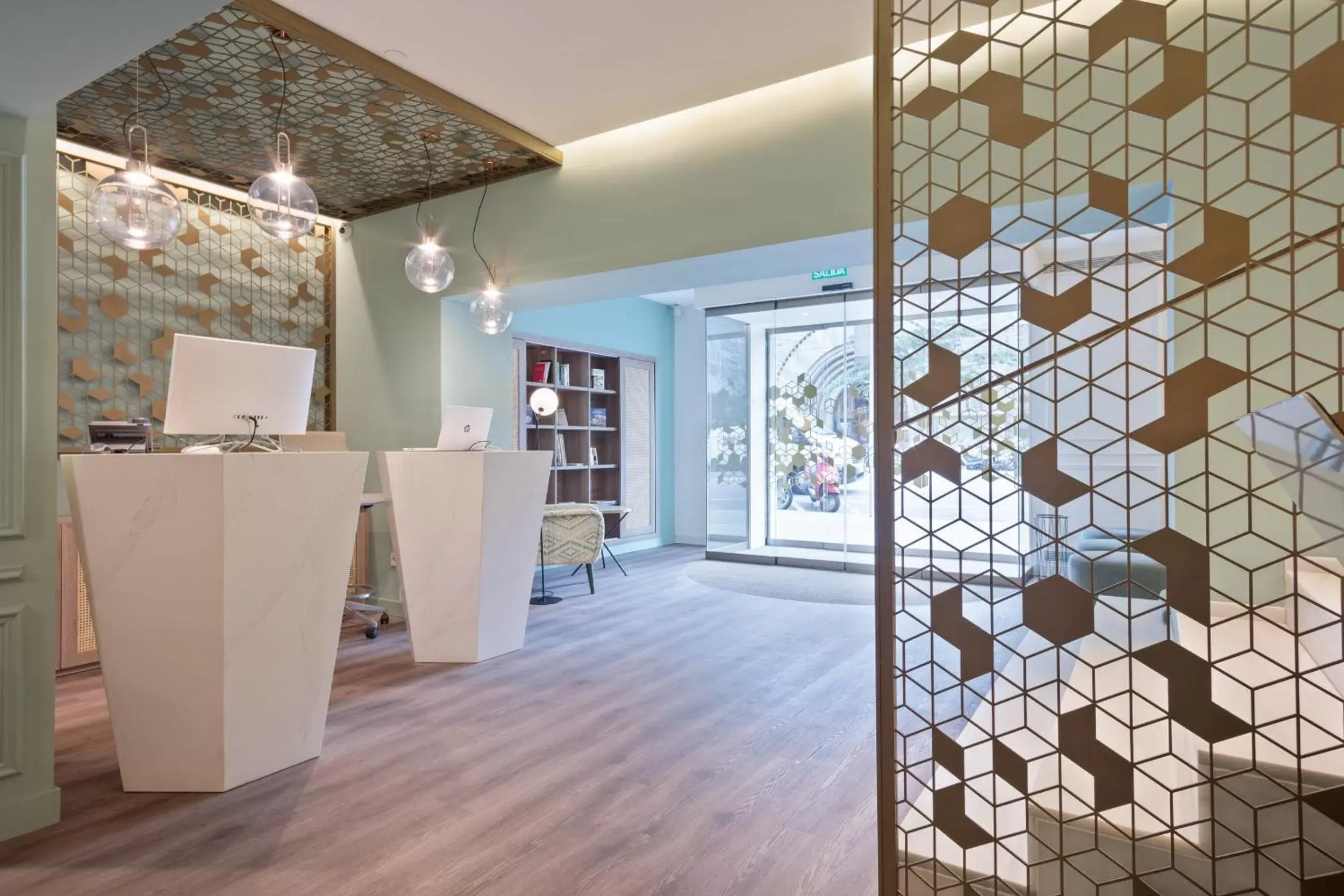 Lobby or reception in Hotel Via Augusta Lobby or reception in Hotel Via Augusta