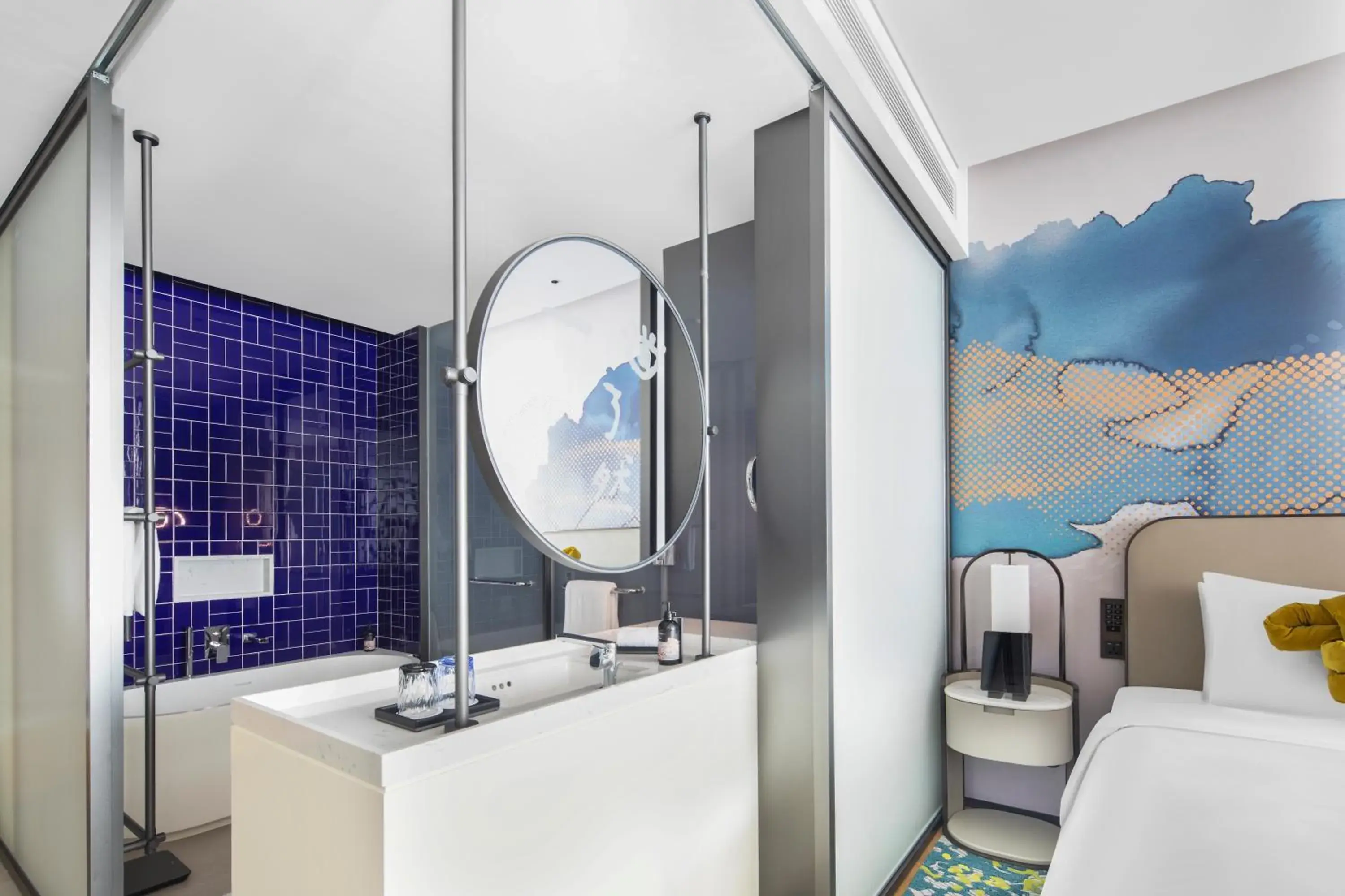 Shower, Bathroom in M Social Hotel Suzhou