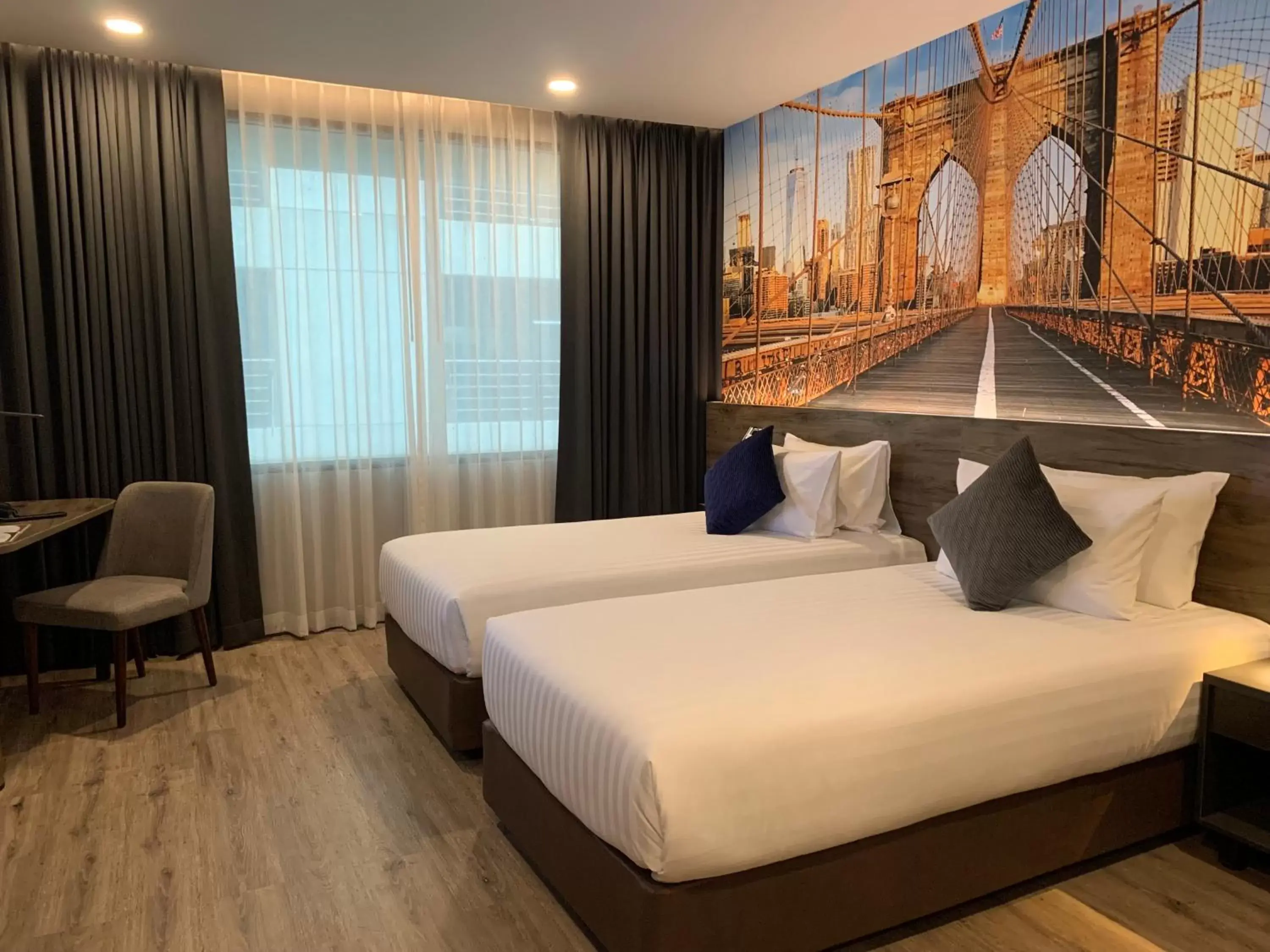 Bed in Manhattan Hotel Bangkok