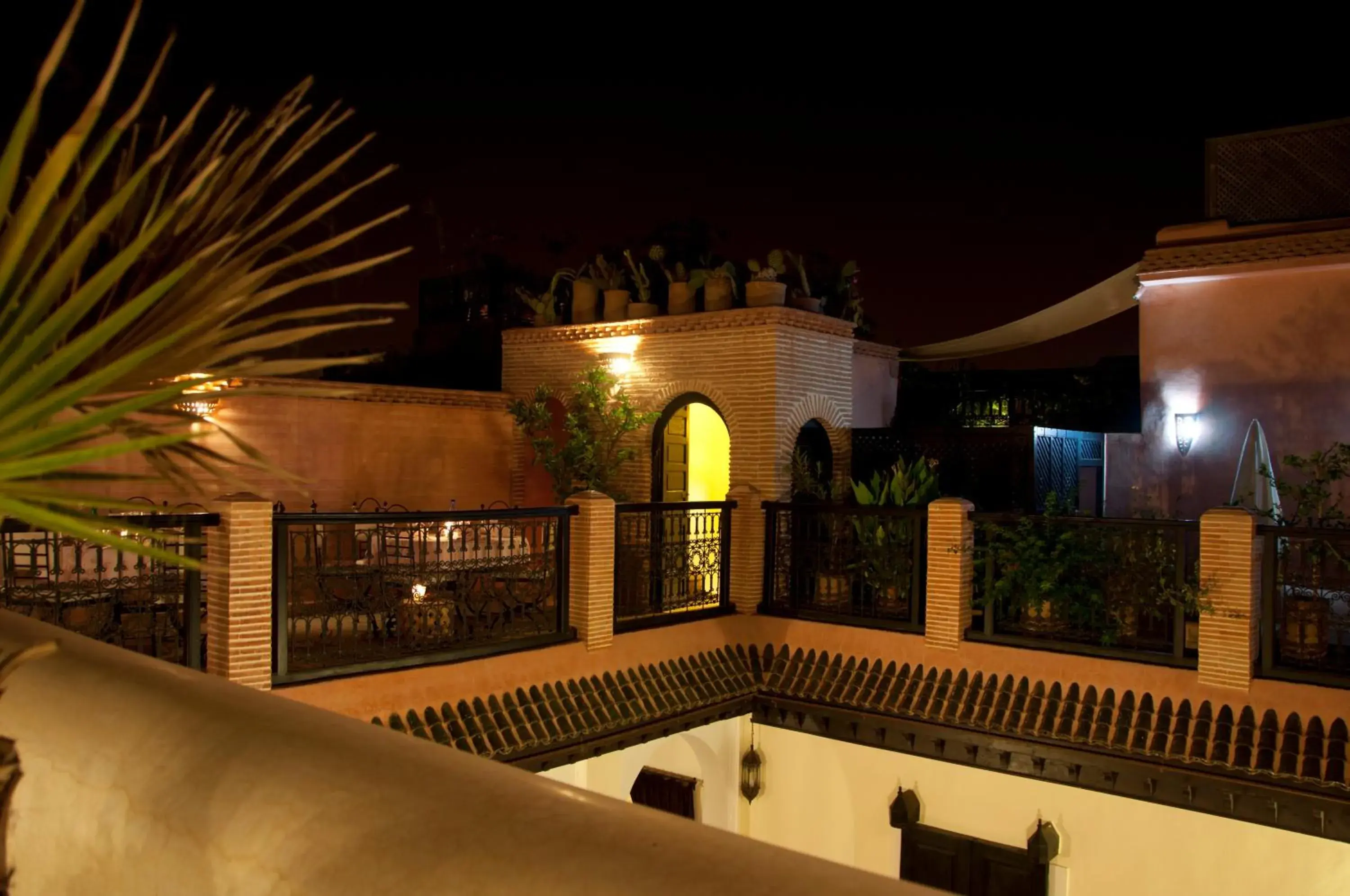 Bird's eye view, Balcony/Terrace in Riad Les Trois Palmiers El Bacha