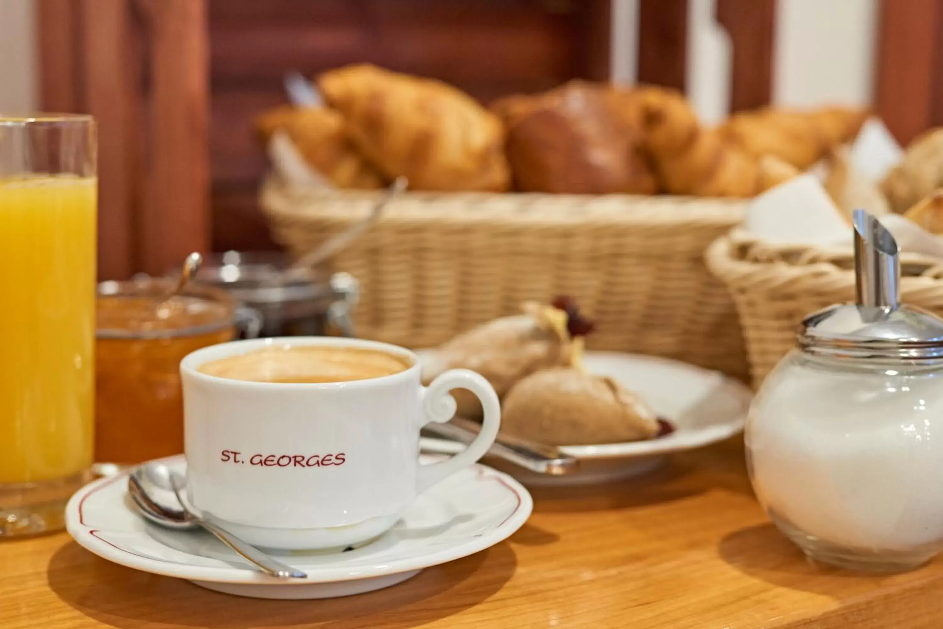 Continental breakfast in Saint Georges Hotel