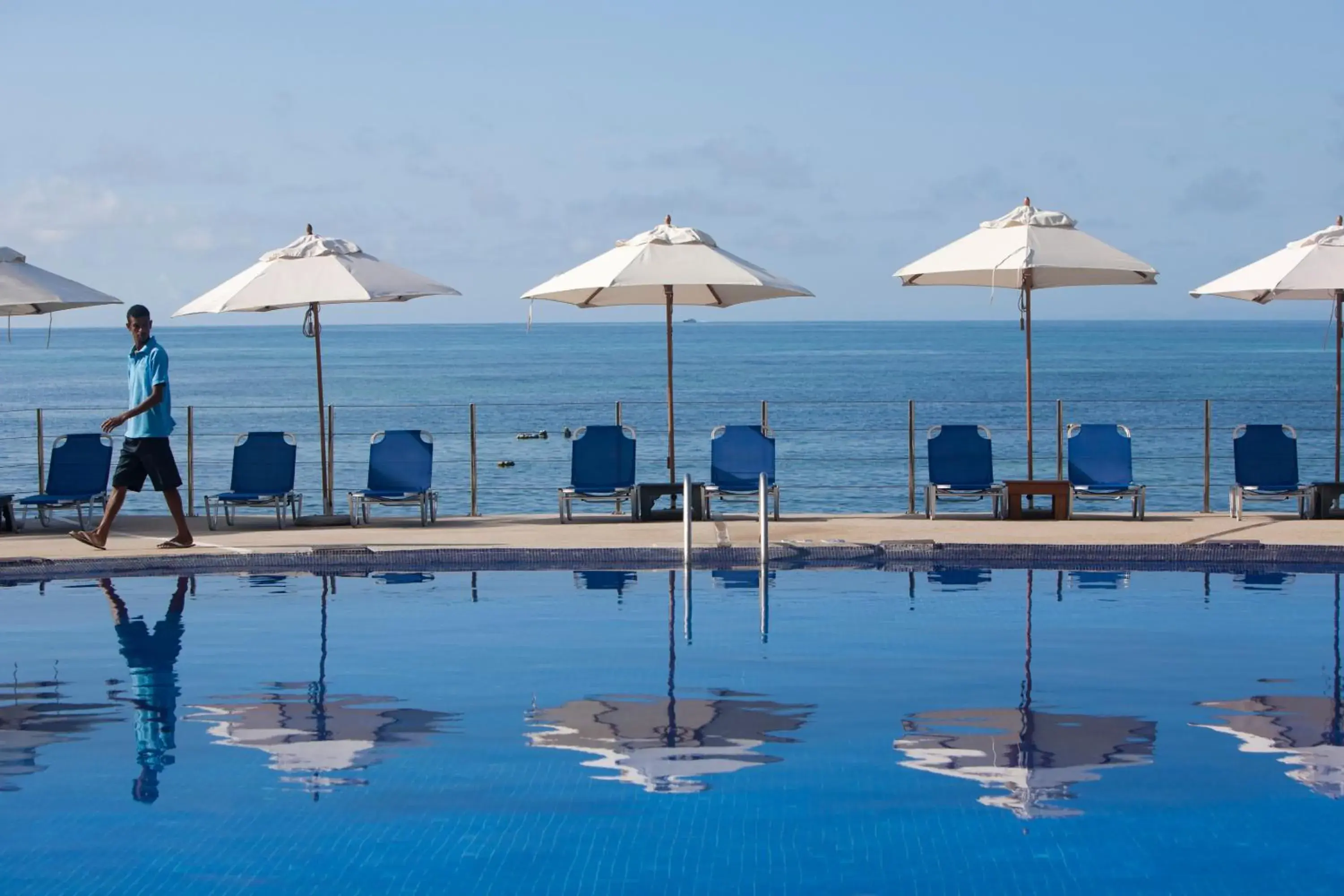 Decorative detail, Swimming Pool in Coco de Mer and Black Parrot Suites