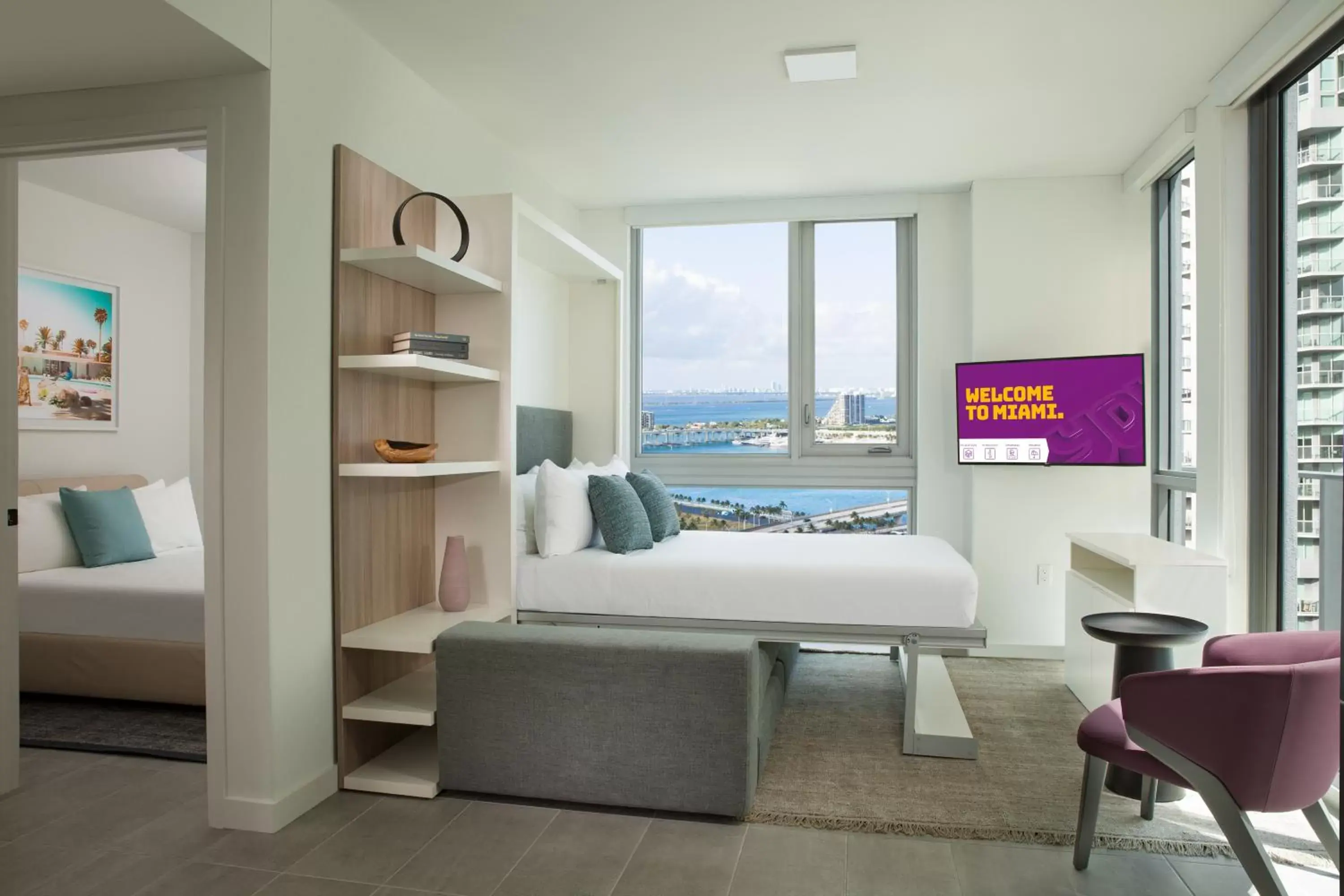 Living room, Seating Area in YOTEL Miami