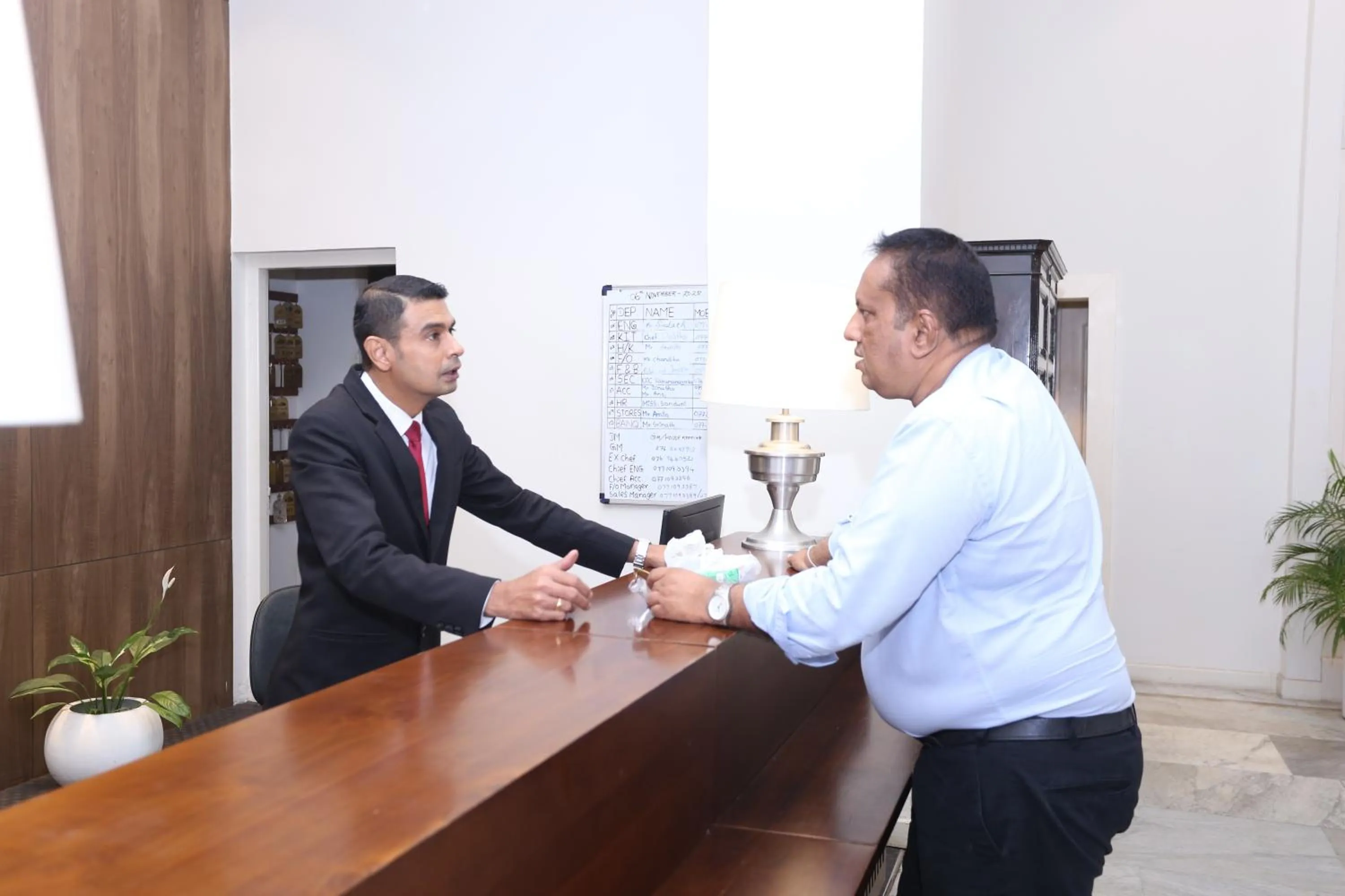 Staff in Grand Oriental Hotel