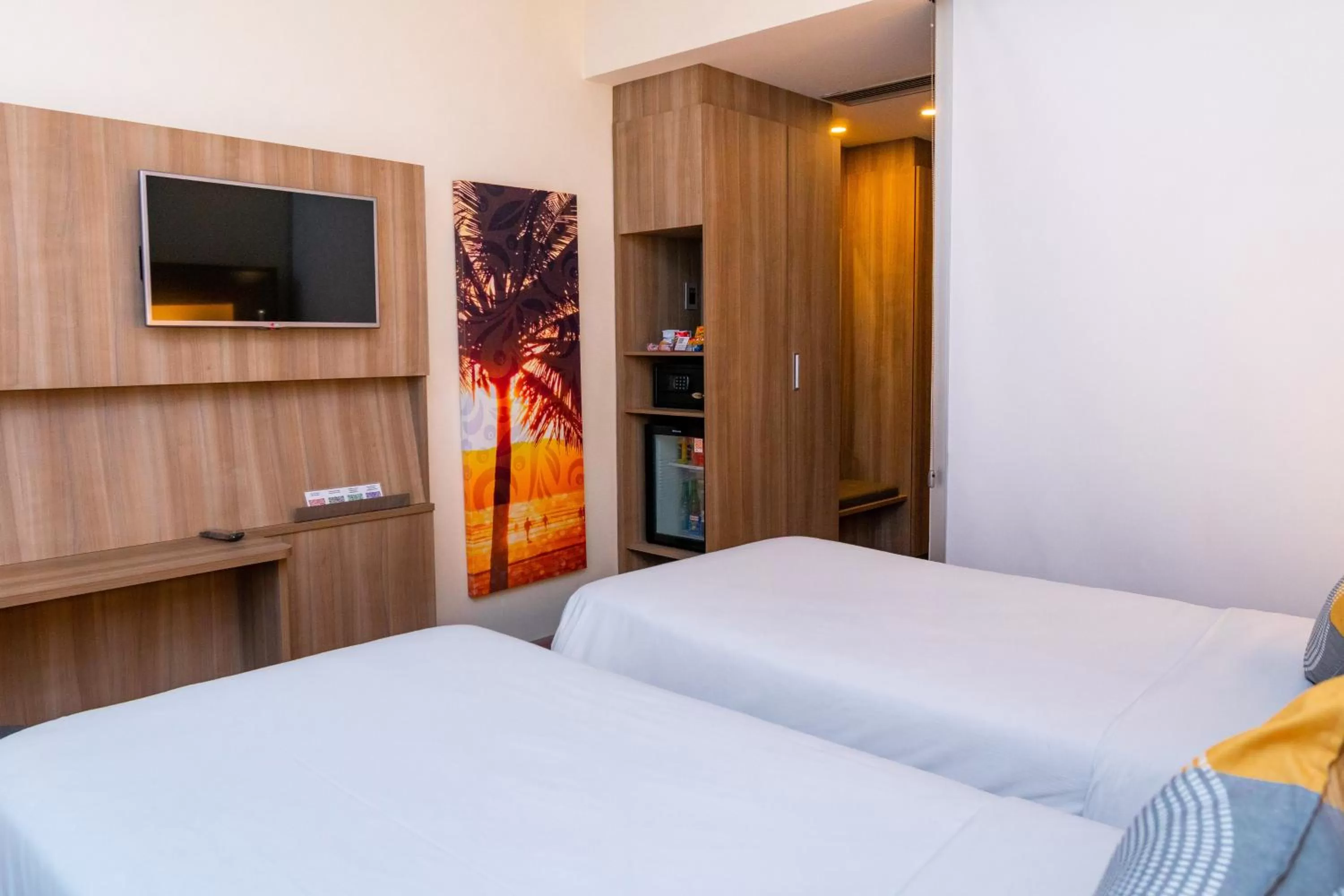 Bed in Novotel Santos Gonzaga