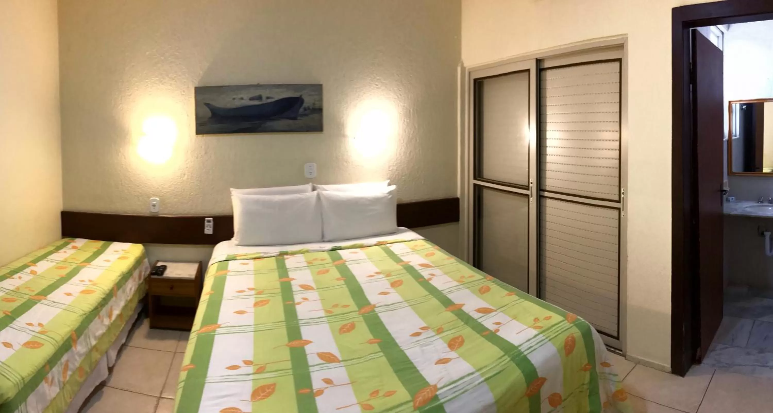 Bed in Pousada Porto Canal