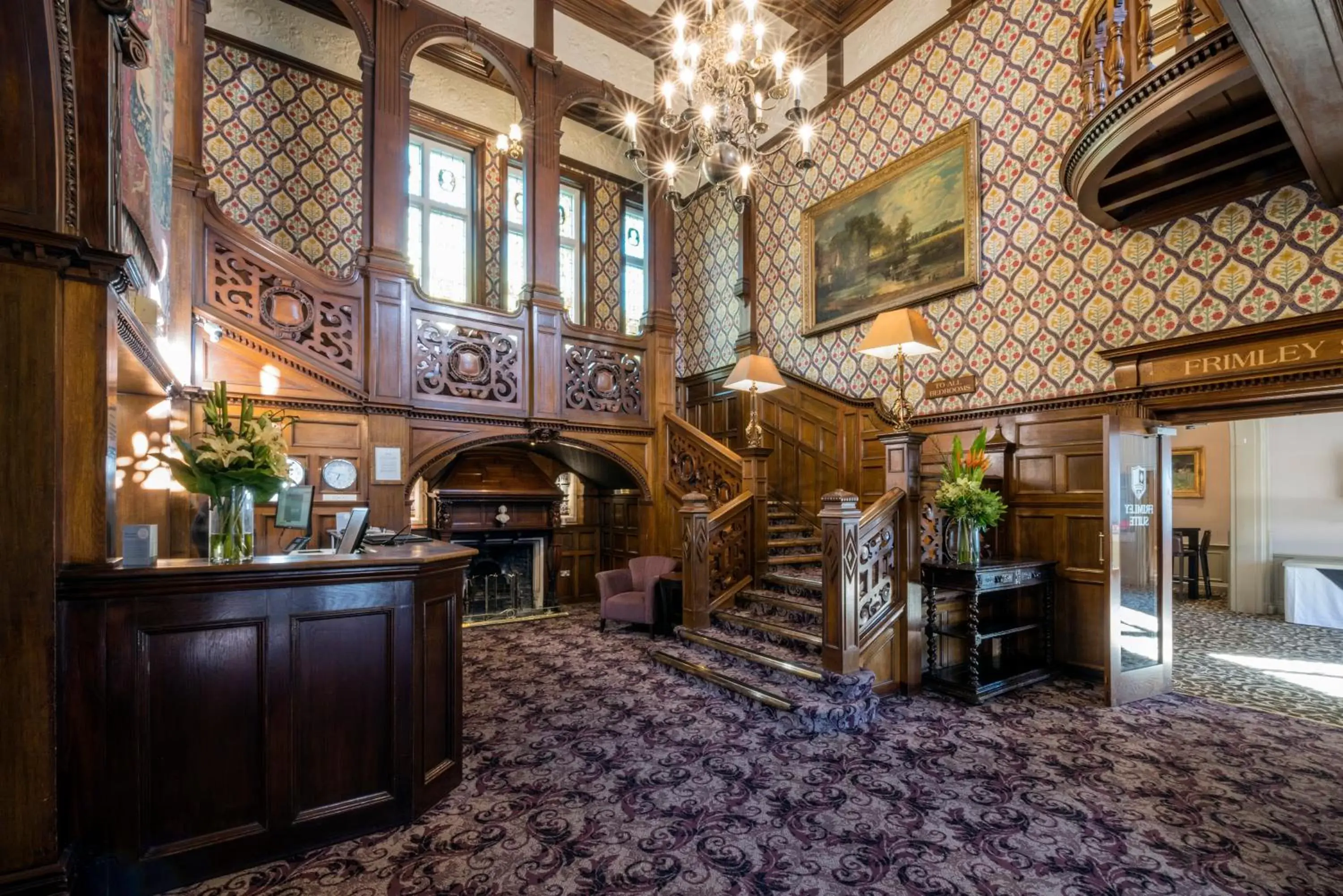 Lobby or reception in Macdonald Frimley Hall Hotel & Spa