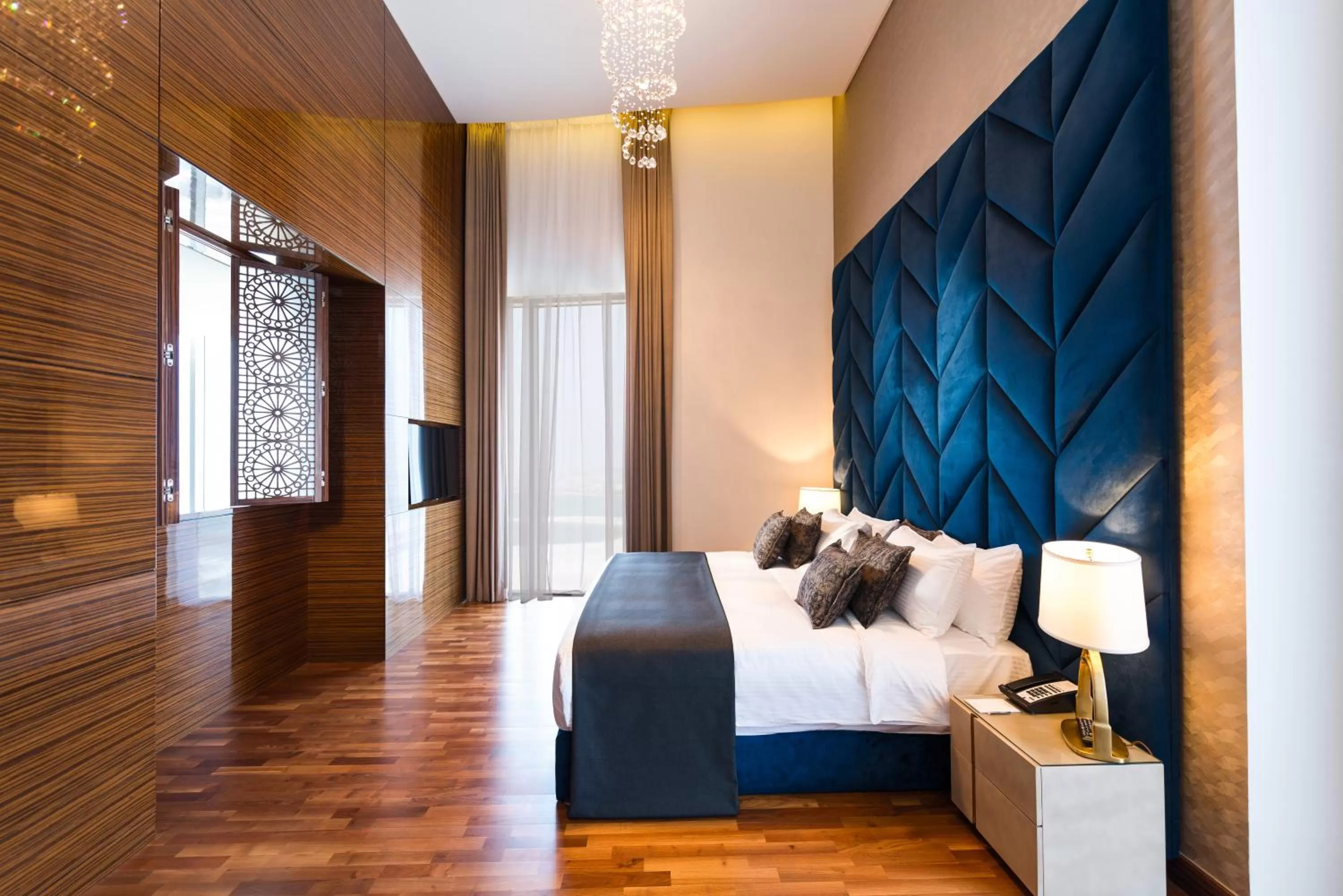 Bedroom, Bed in Fraser Suites Diplomatic Area Bahrain